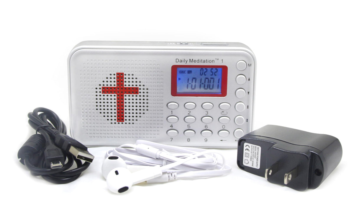 Daily Meditation 1 Csb Audio Bible Player  Christian Standard Bible Electronic Bible (With Rechargeable Battery, Charger, Ear Bu