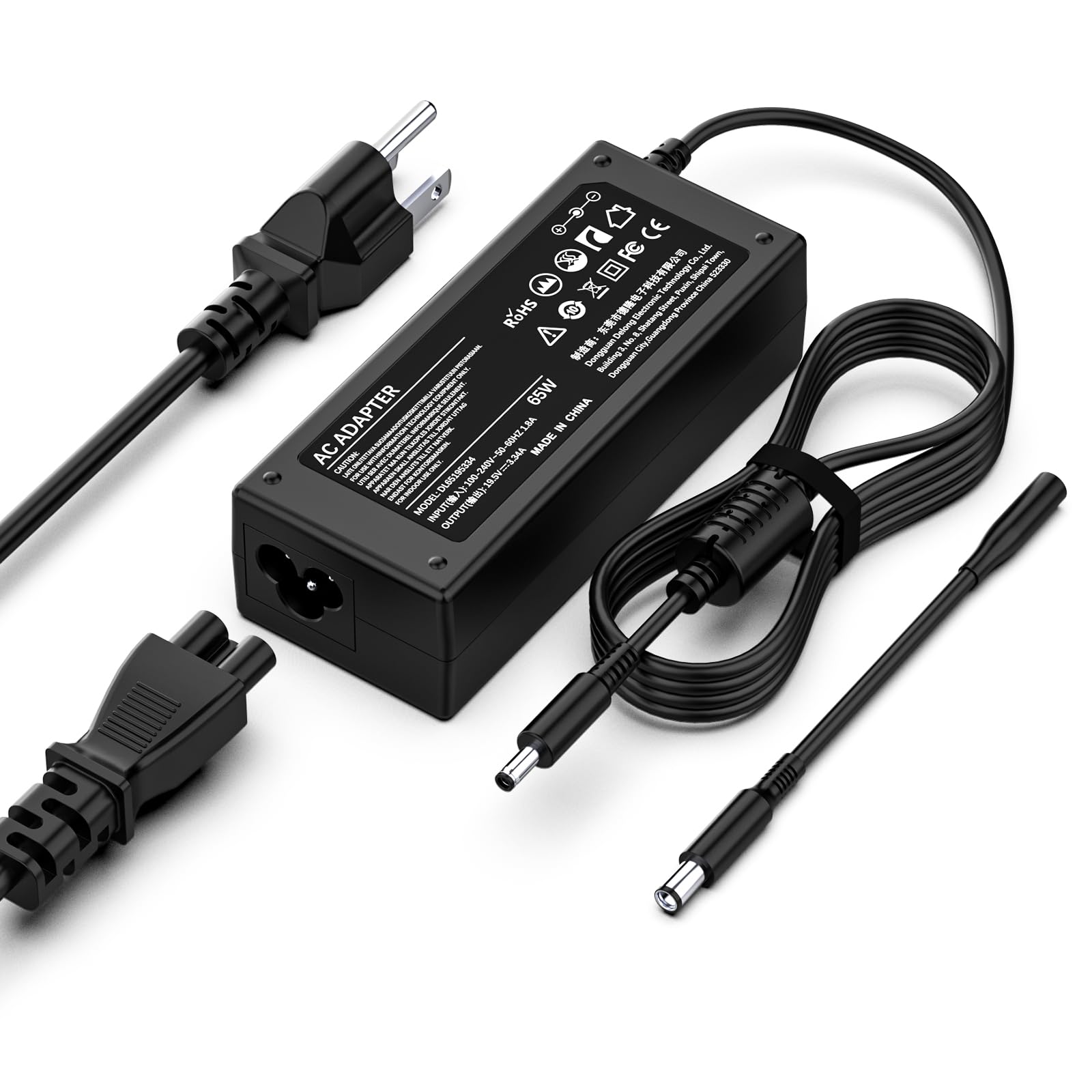 Charger For Dell Laptop 65W 45W Ac Adapter Laptop Charger For Dell Inspiron 13 14 15 17 3000 5000 7000 2 In 1 Series Notebook Ro