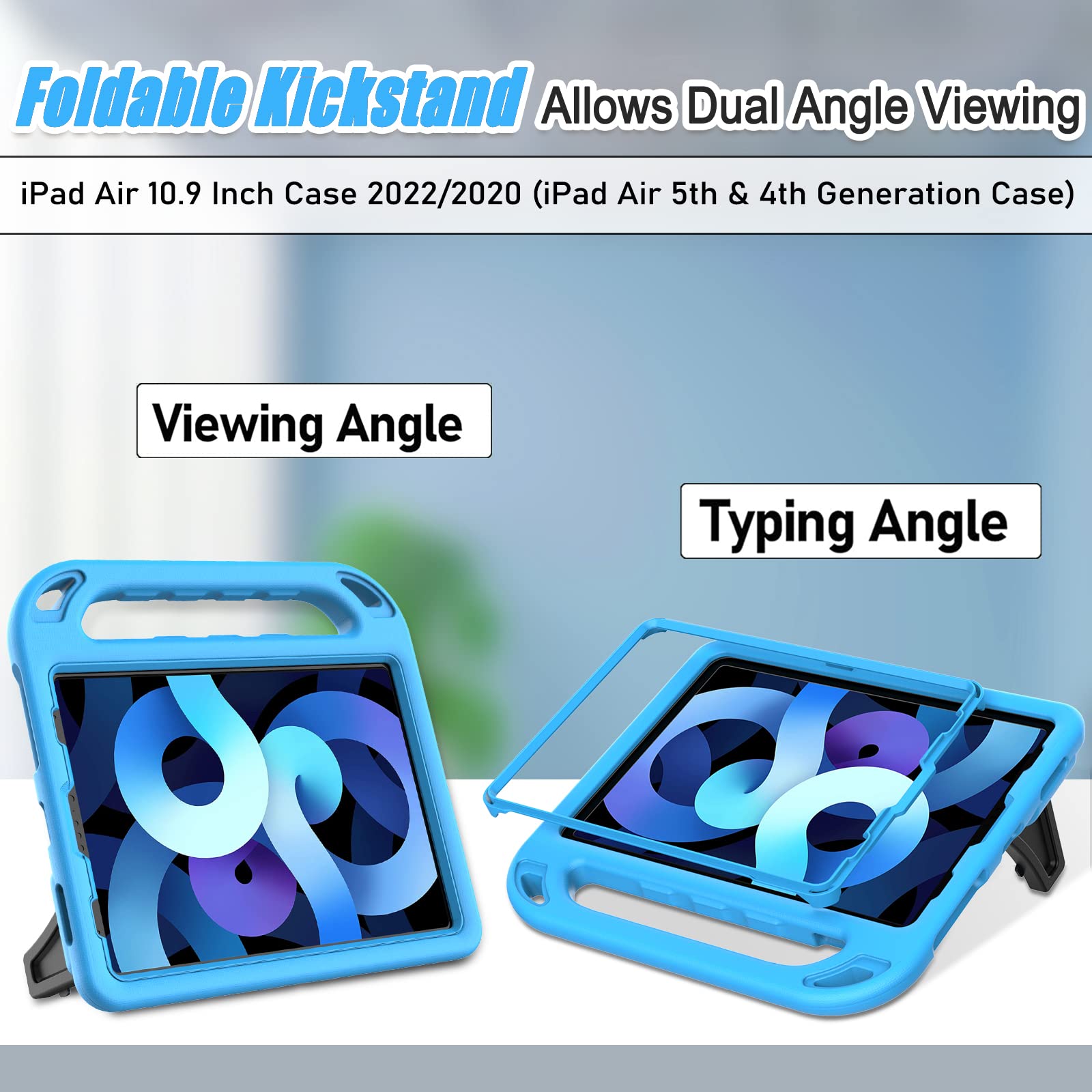 Ltrop Case For Ipad Air 5Th/4Th Generation(2022/2020), Ipad Pro 11 Case 2022/2021/2020/2018, Built In Screen Protector, Shockpro