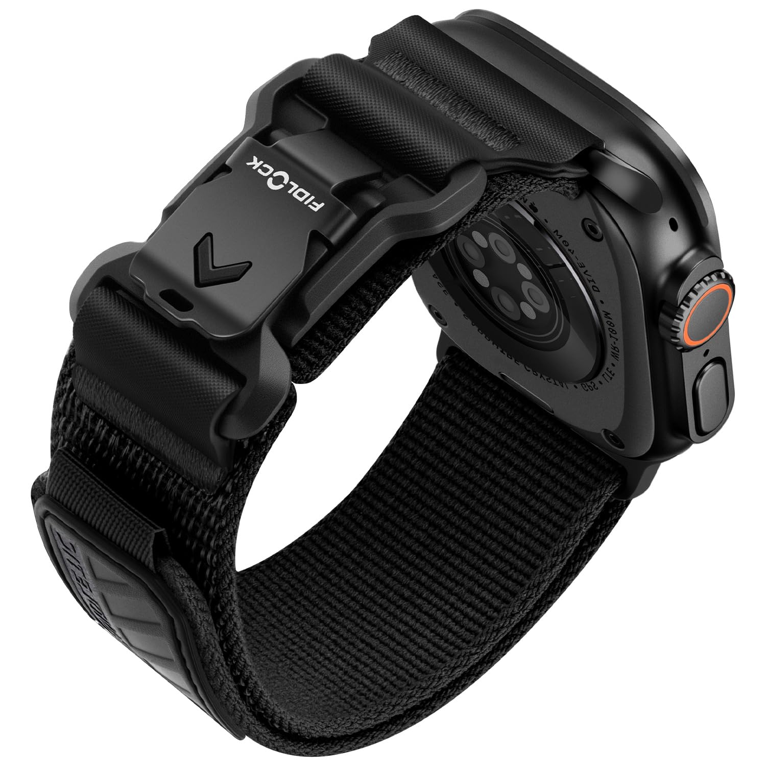Bandletic Compatible with Apple Watch Ultra Band Men, Wide Sport Elastic Strap with Magnetic Fidlock V-Buckle for iWatch 49mm(Ul
