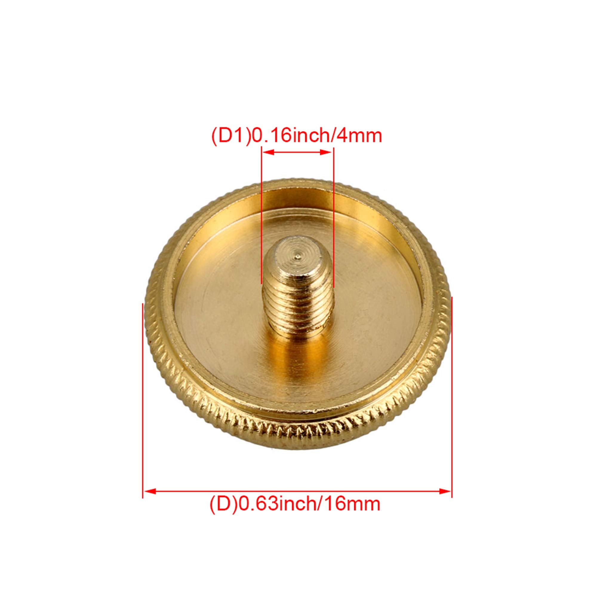 Bqlzr Gold Green Trumpet Finger Button Musical Instruments Replacement Parts Pack Of 3