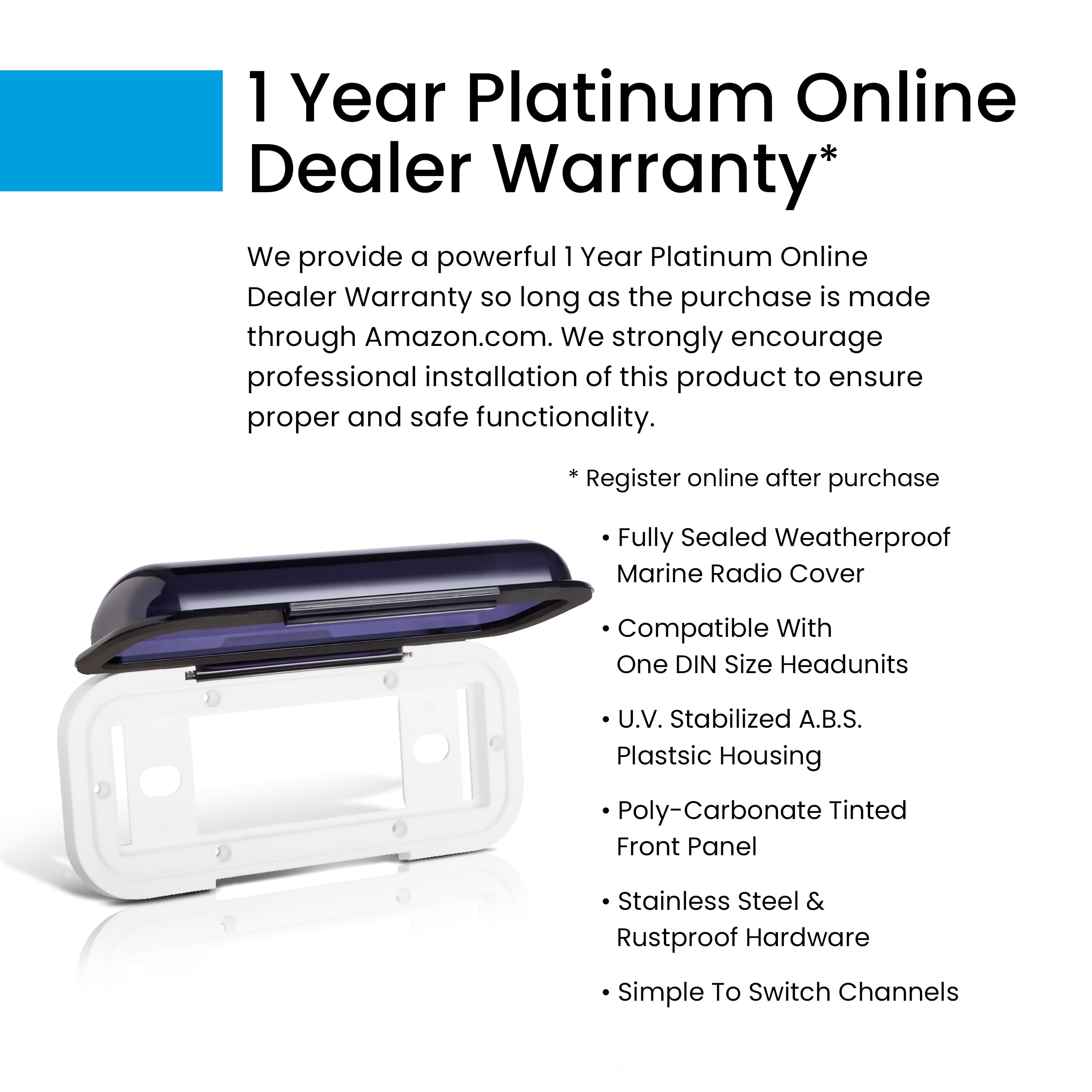 Boss Audio Systems Mrc5 Marine Waterproof Radio Cover