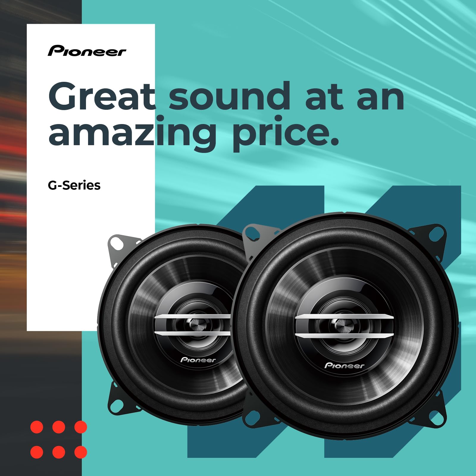 Pioneer Pioneertsg1020S Car 4'' 2 Way 200W, Black