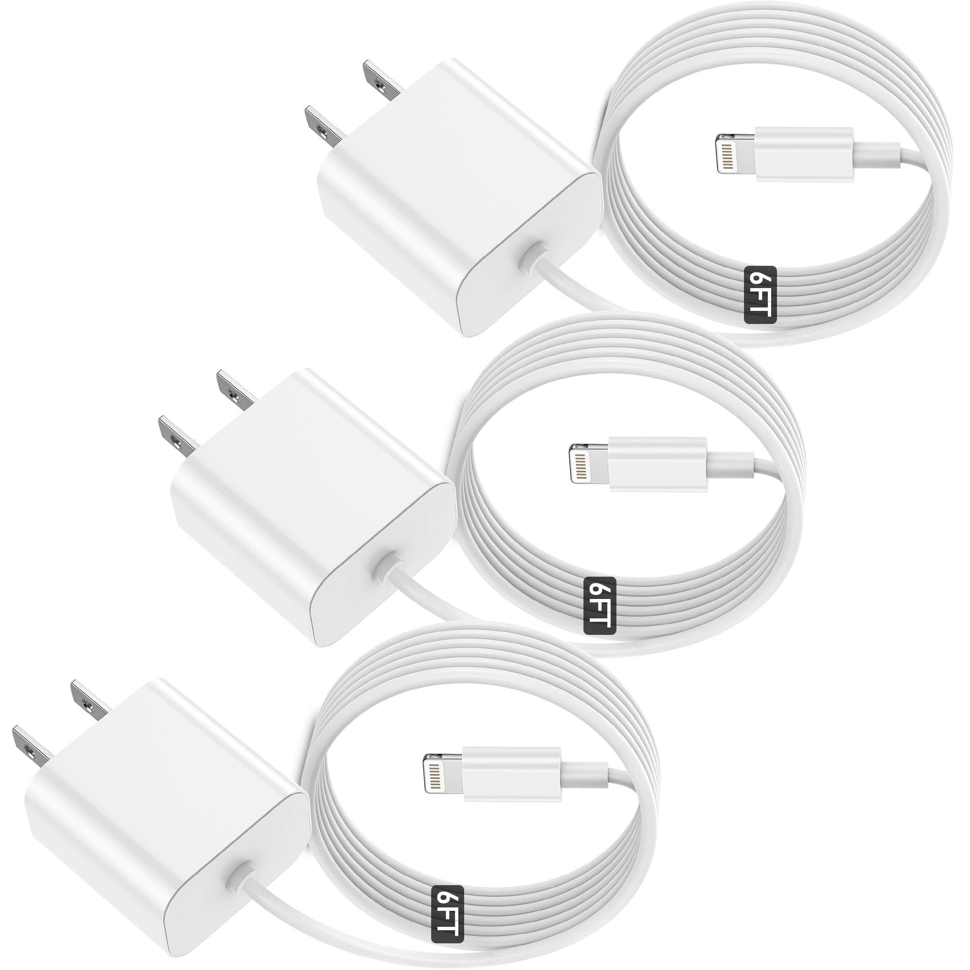 Halihall [Mfi Certified] Iphone Charger Block Usb C Fast Wall Plug With 6Ft Usb C To Lightning Cable For I Phone/14/13/12/11/Pro