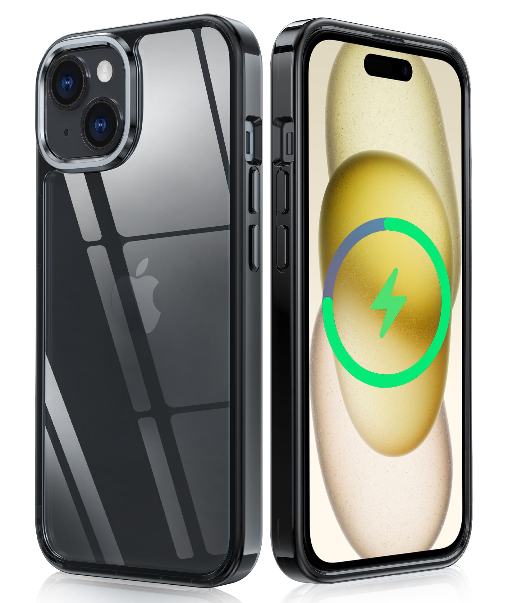 Fntcase For Iphone 15 Plus Case: [Anti Yellowing] [Military Grade Drop Protection] Anti Scratch Shockproof Slim Fit Protective B