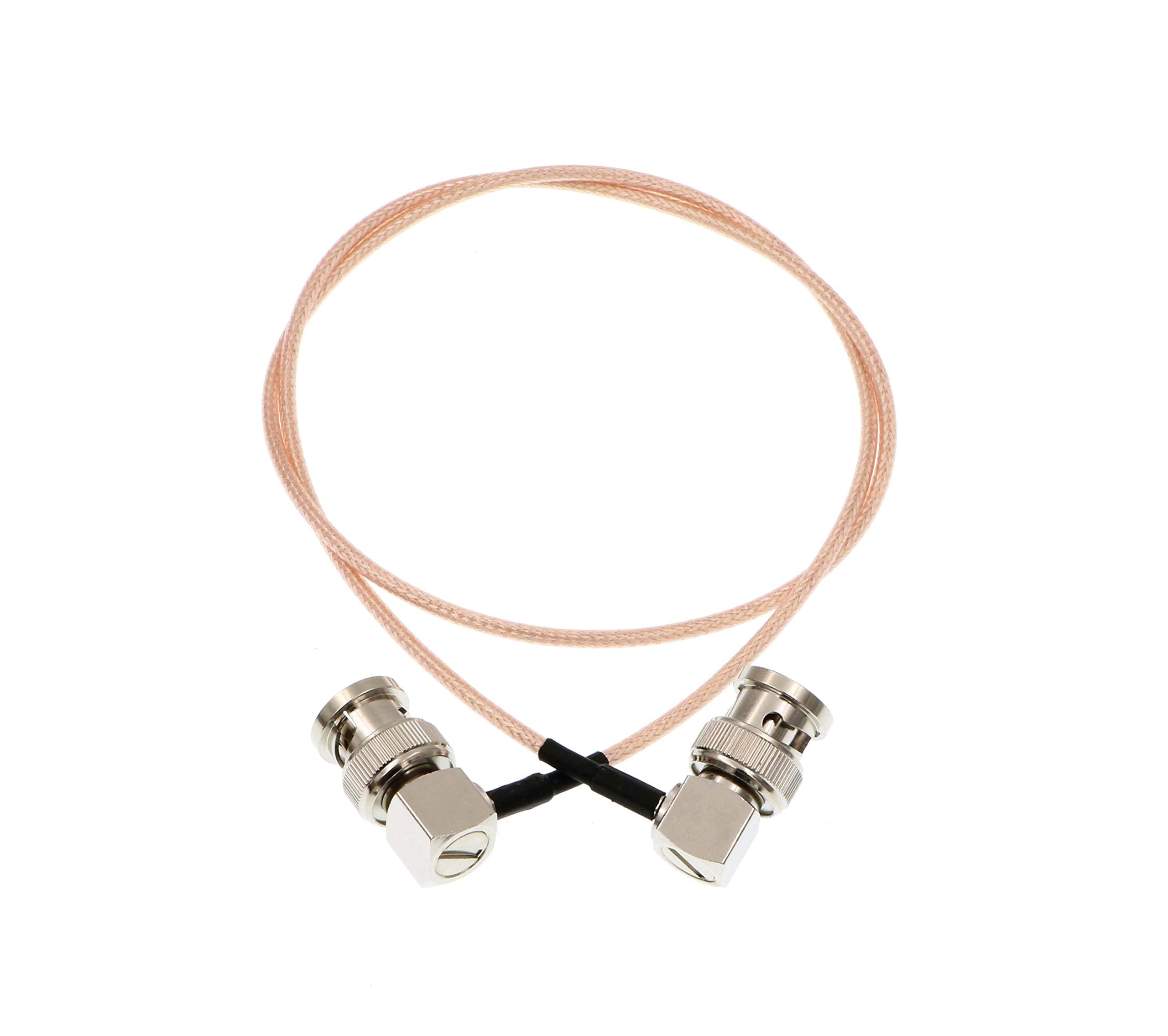 Uonecn Rg179 Hd Sdi Cable Right Angle Bnc Male To Male 75Ohm Megaflex For Blackmagic Hyperdeck Shuttle And Bmcc Bmpc Hyperdeck C