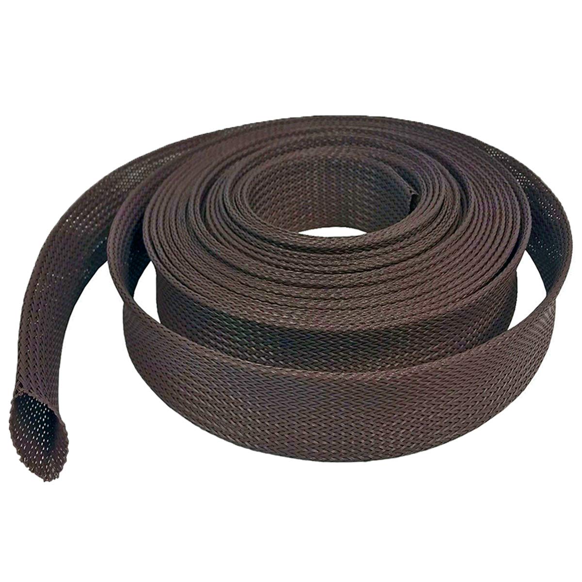 Electriduct 3/4'' Chewing Resistant Braided Sleeving Repulsive Hose Wire Mesh Cable Protection Flexible Expandable Wrap   250 Fe