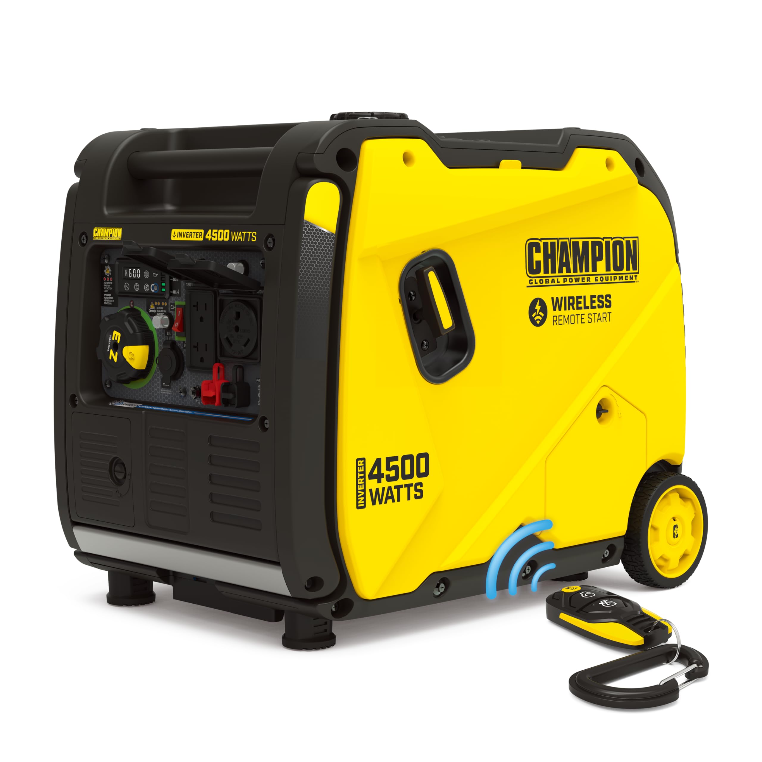 Champion Power Equipment 4500 Watt Wireless Remote Start Inverter Generator With Quiet Technology And Co Shield
