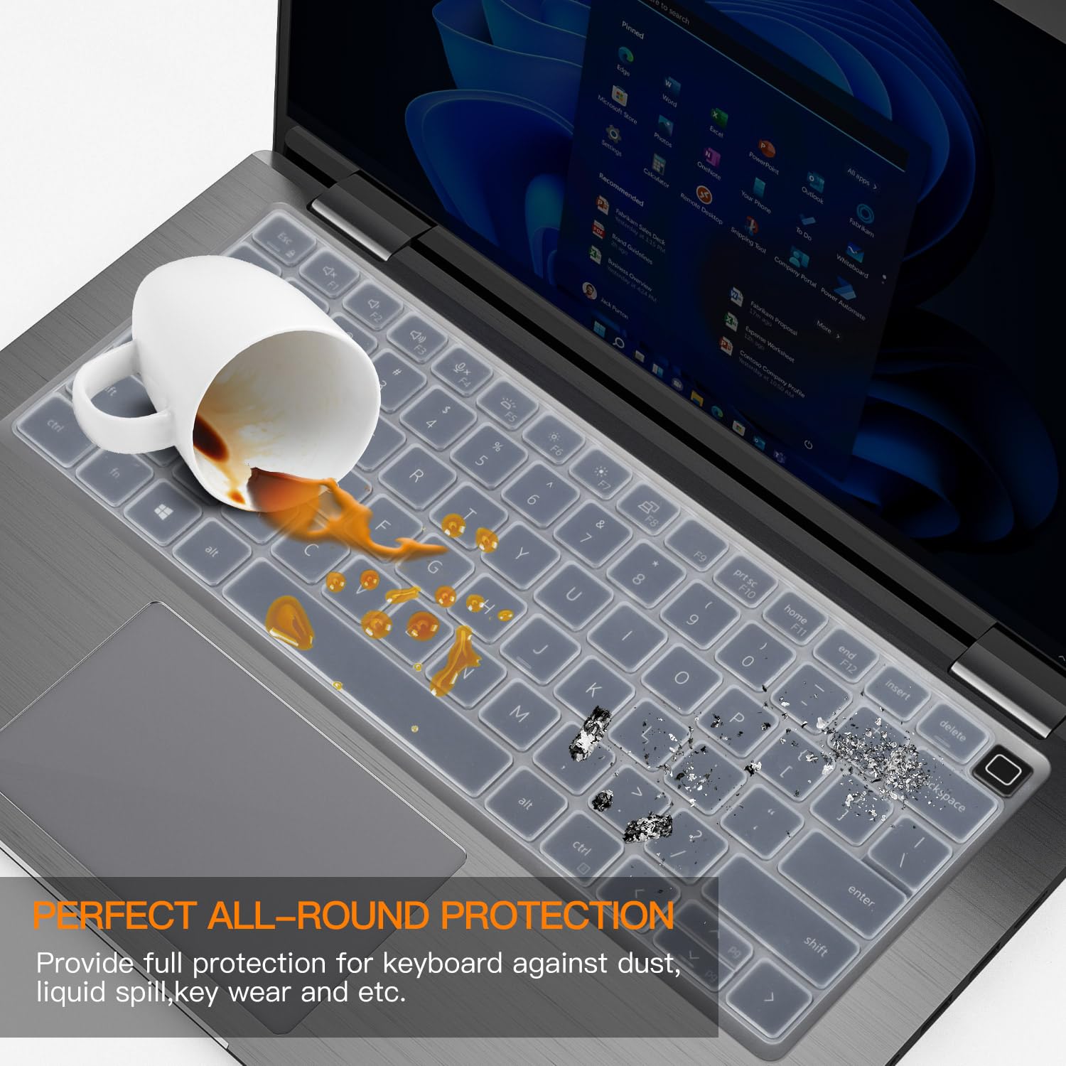 Keyboard Cover For 2024 2022 Dell Latitude 3450 3440 7450 7440 7430 7420 7410 14'', Latitude 5450 5440 5420 5430 5431 14'' /Lati