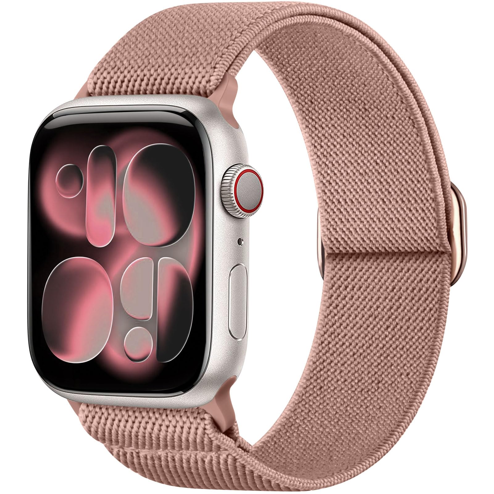 Ynitec Stretchy Band for Apple Watch 40mm 38mm 41mm 42mm, Sport Nylon Ankle/Arm Strap for iWatch Series 11-1, SE/Ultra 3 2 1, Ad