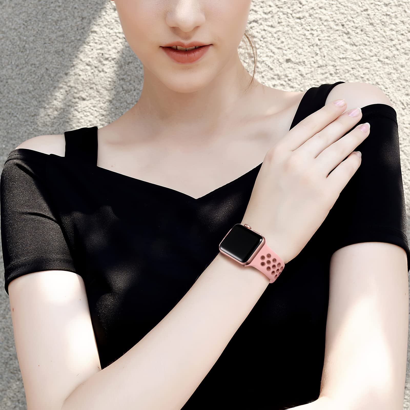 Lerobo 3 Pack Compatible With Apple Watch Ultra Band 49Mm 44Mm 46Mm 45Mm 42Mm 41Mm 40Mm 38Mm Sport Band Women Men,Soft Silicone