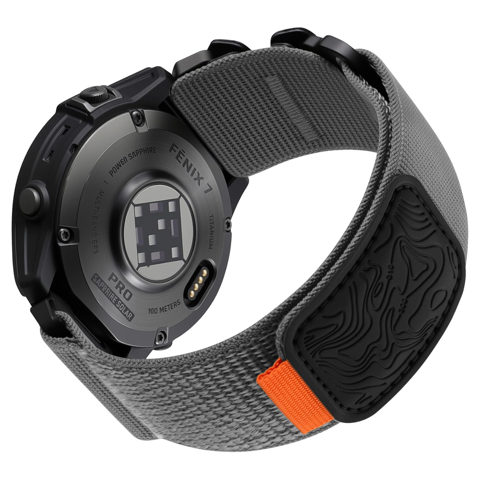 Bandletic Compatible with Garmin 22mm Watch Band - Rugged Tactical Nylon Sport Strap for Fenix 8 E 47mm/7 6 Pro/5 Plus/Instinct 