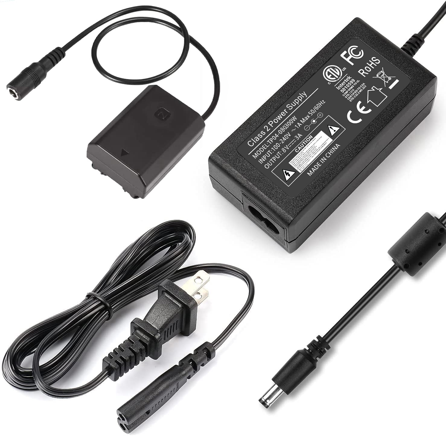 F1Tp Np Fz100 Dummy Battery Ac Power Supply Adapter Replacemen A7Iii Dummy Battery Charger Kit For Sony Alpha A6600, Fx3, A7C, A1, A7 Iii, A7 Iv, A7R Iii, A7R Iv, A7S Iii, A9, A9 Ii, A9R, A9S Cameras
