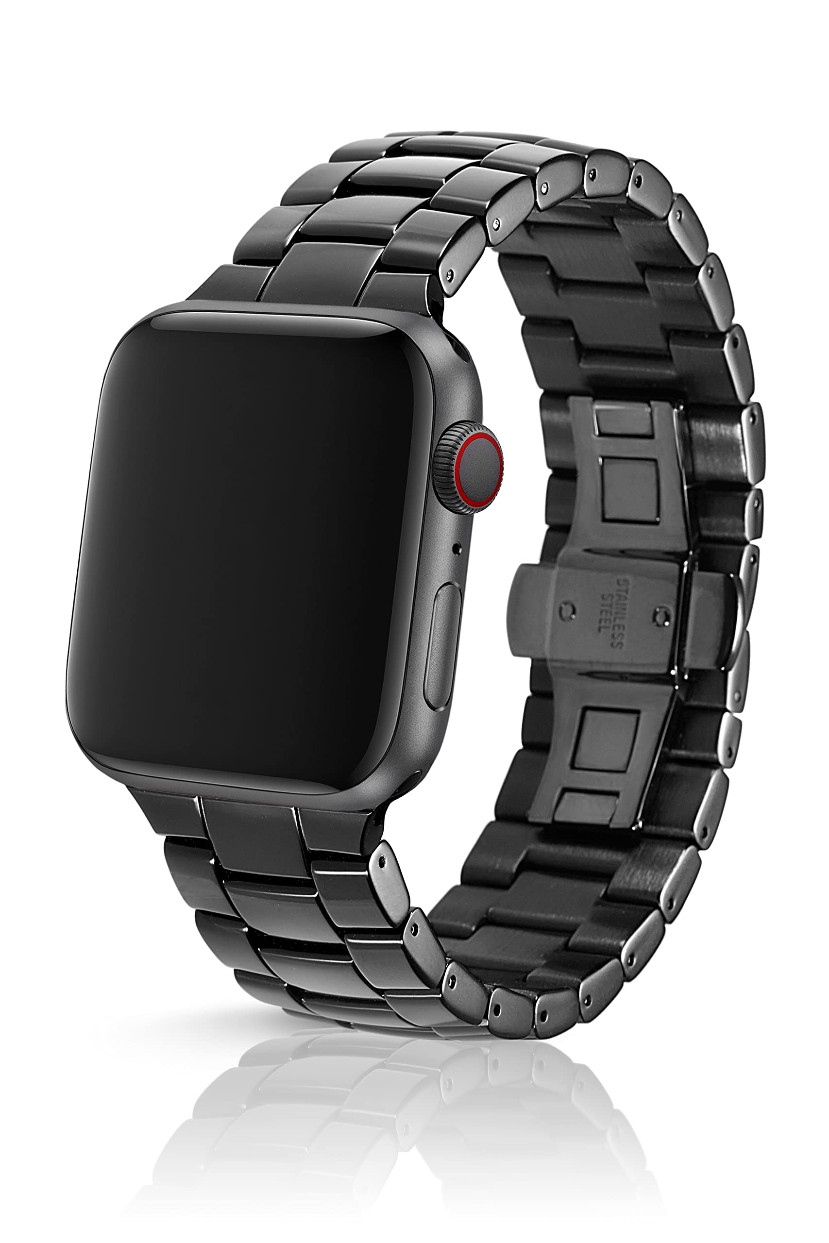 45mm JUUK Velo Obsidian Premium Watch Band Made for The Apple Watch, Using Aircraft Grade, Hard Anodized 6000 Series Aluminum wi
