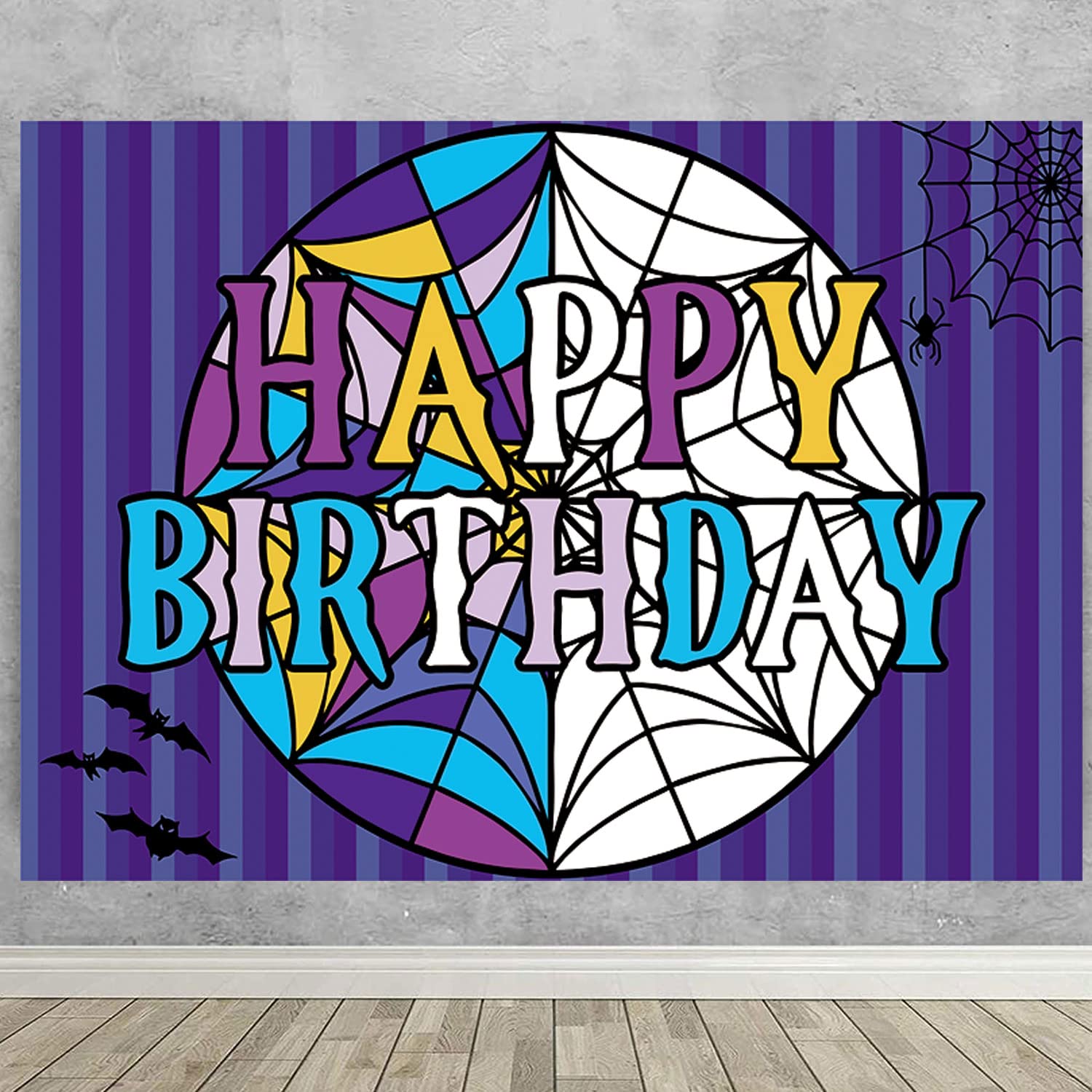 Wednesday Banner Midweek Horror Theme Birthday Photography Backdrop For Kids Boys Girls Celebration Party Decorations Supplies B