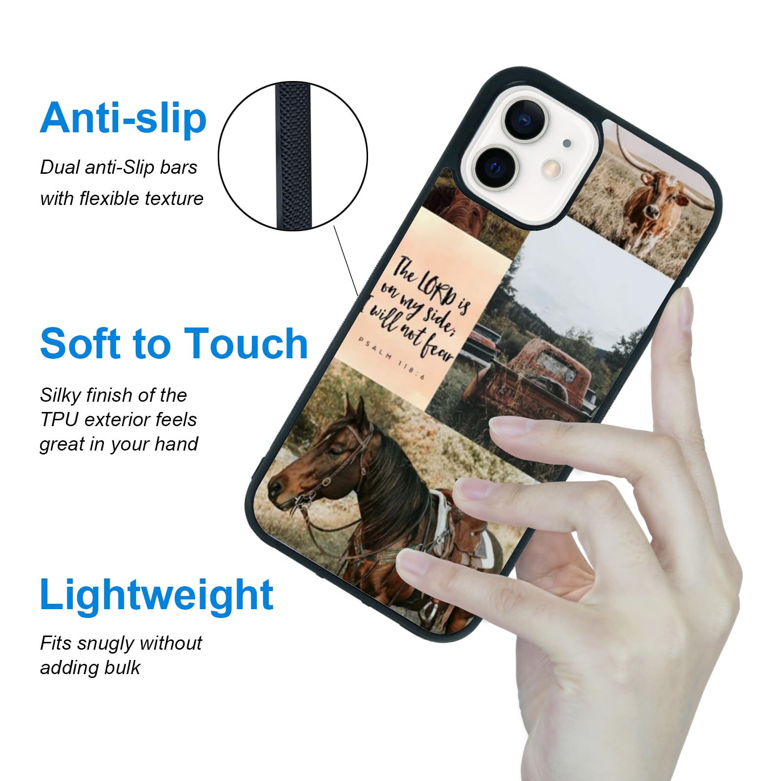 Traday Western Phone Case Compatible With Iphone 12 Mini Horse Phone Case
