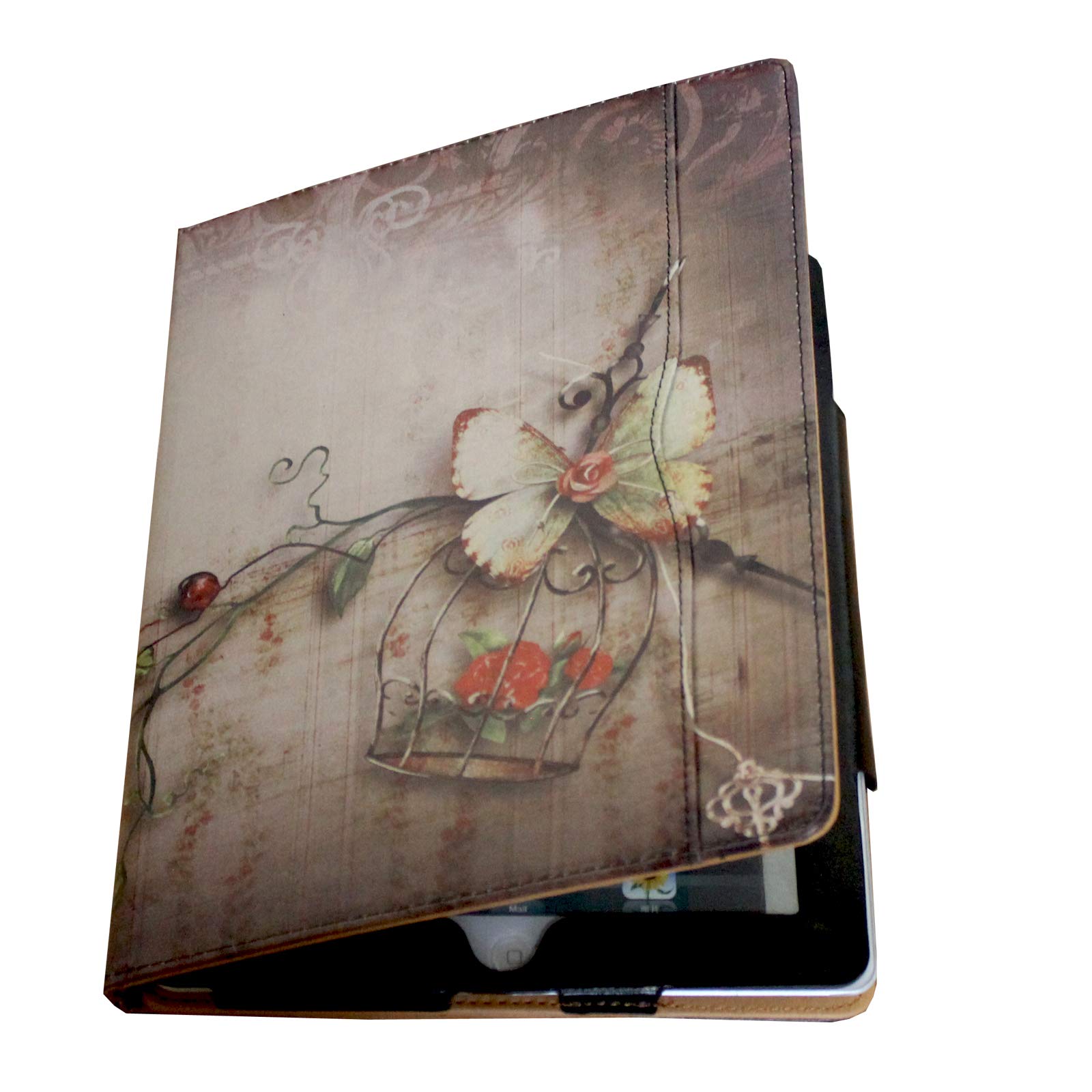 For Ipad 9.7 6Th/5Th Generation 2018/2017, Ipad Air/Air 2 Case, Jytrend Multi Angle Viewing Stand Folio Smart Cover With Pocket For A1893 A1954 A1822 A1823 A1474 A1475 A1476 A1566 A1567 (Butterfly)