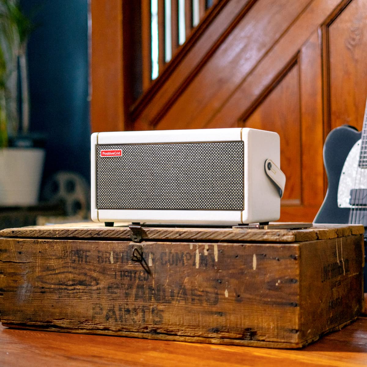 Positive Grid Spark Pearl Guitar Amplifier Electric, Bass And Acoustic Guitar 40 Watt Combo Practice Amp With Spark Mobile App (