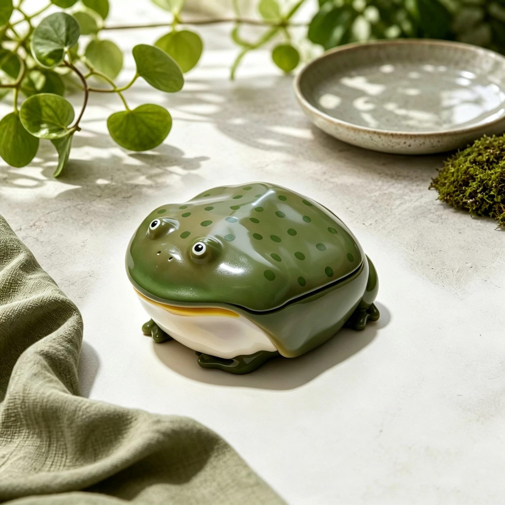 Halomyyth Ugly Frog Case 3D Protective Cover Compatible with AirPods Pro 2 Generation Unique Distinctive Aesthetic Creative Gift