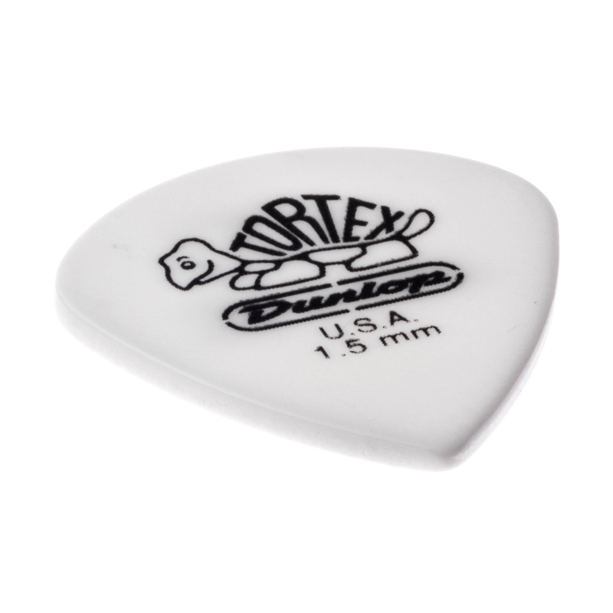 Dunlop 478P1.5 Tortex White Jazz Iii, 1.5Mm, 12/Player'S Pack