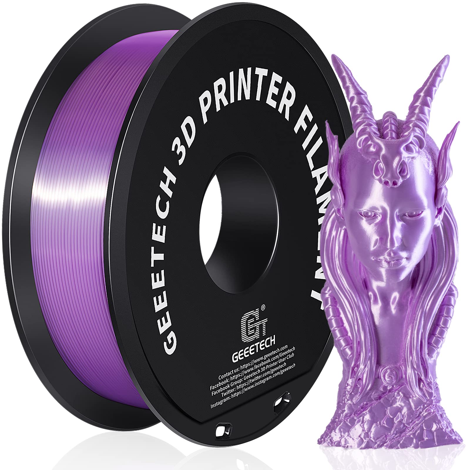 GEEETECH Silk Purple pla
