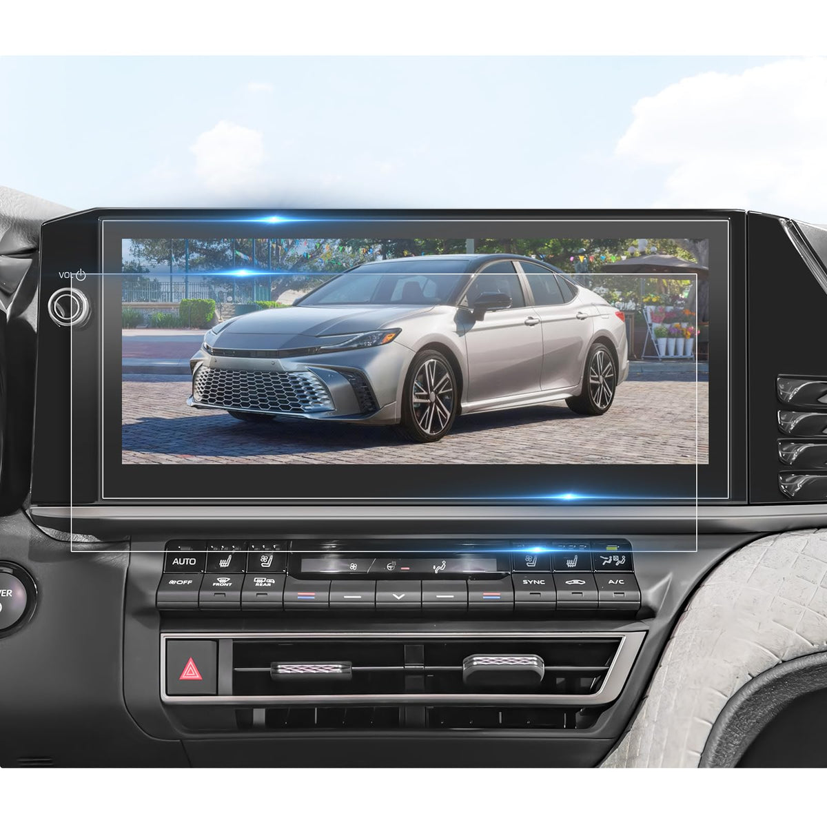 Bibibo 2Pcs For 2025 Toyota Camry Accessories Screen Protector 2025 Toyota Camry Xle/ Xse 12.3' Pet Nano Protective Film [Anti Glare& Scratch Ultra-Clear] Toyota Camry Accessories 2025 Toyota Camry Radio Screen Protector 2025 Camry