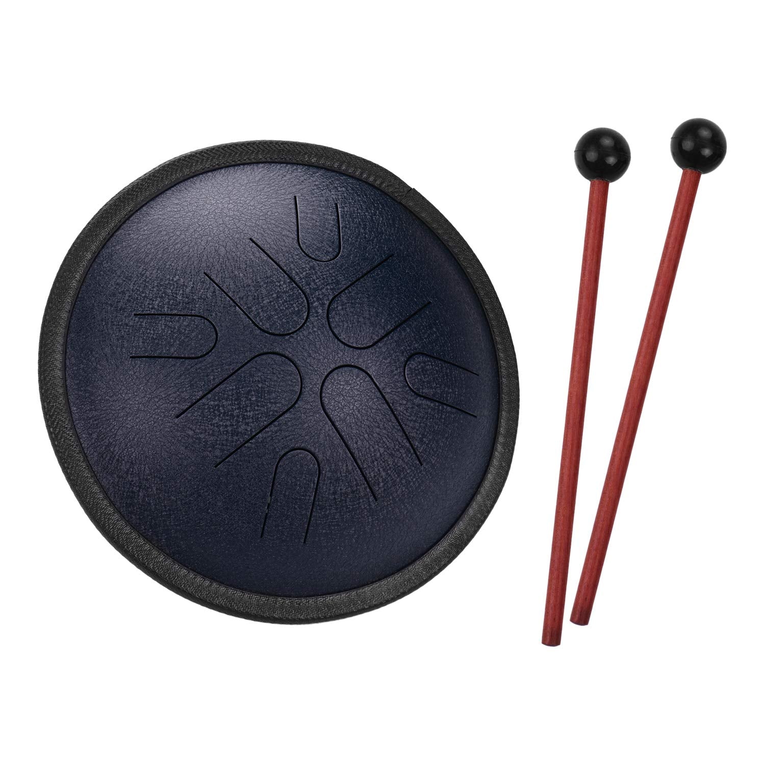 10 Inches Portable Steel Tongue Drum 8 Notes Handpan Drum Travel Drum Percussion Instrument with Mallets Carry Bag for Meditatio