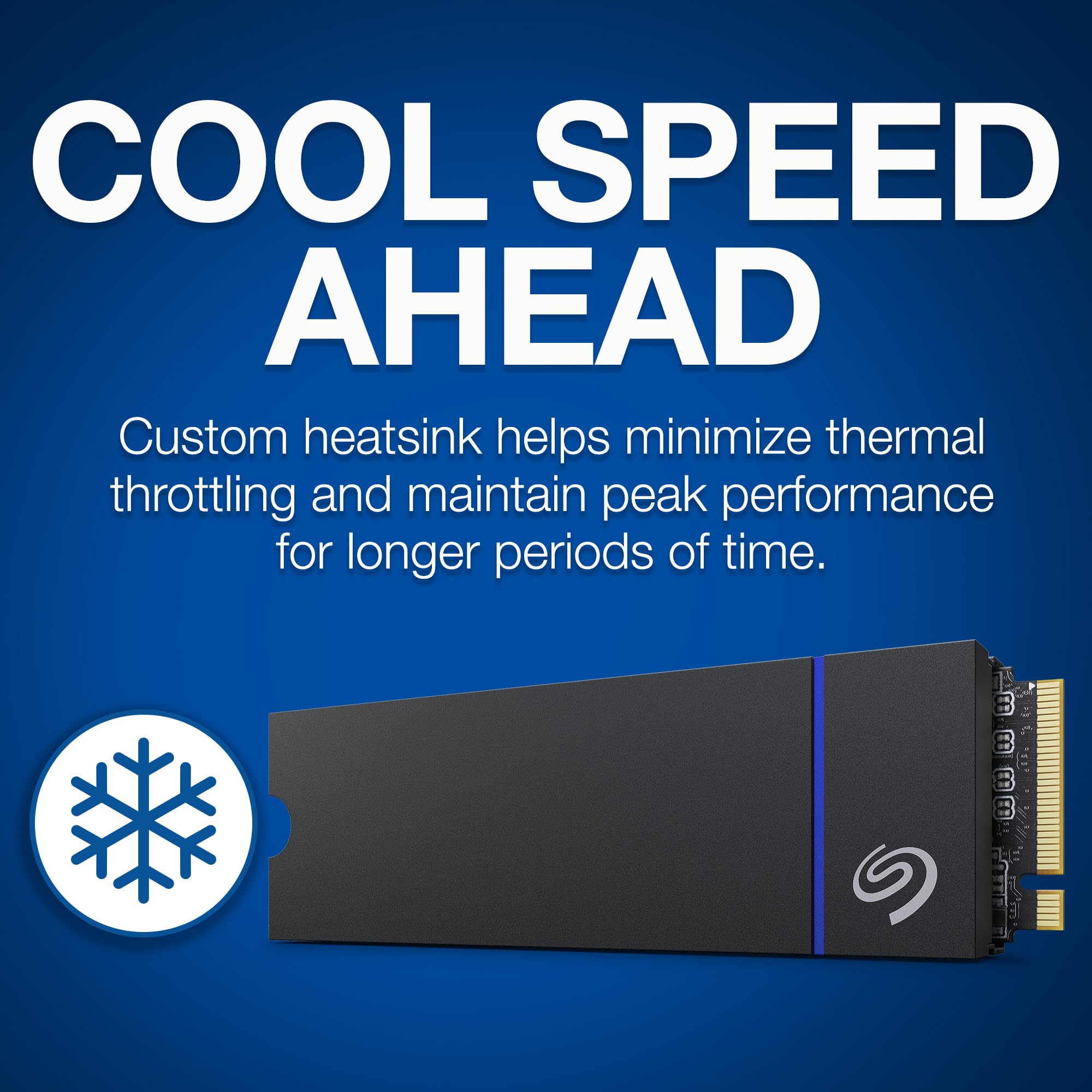 Seagate Game Drive PS5 NVMe SSD for PS5 2TB Internal Solid State Drive   PCIe Gen4 NVMe 1.4, Officially Licensed, Up to 7300MB/s with Heatsink (ZP2000GP3A1001)