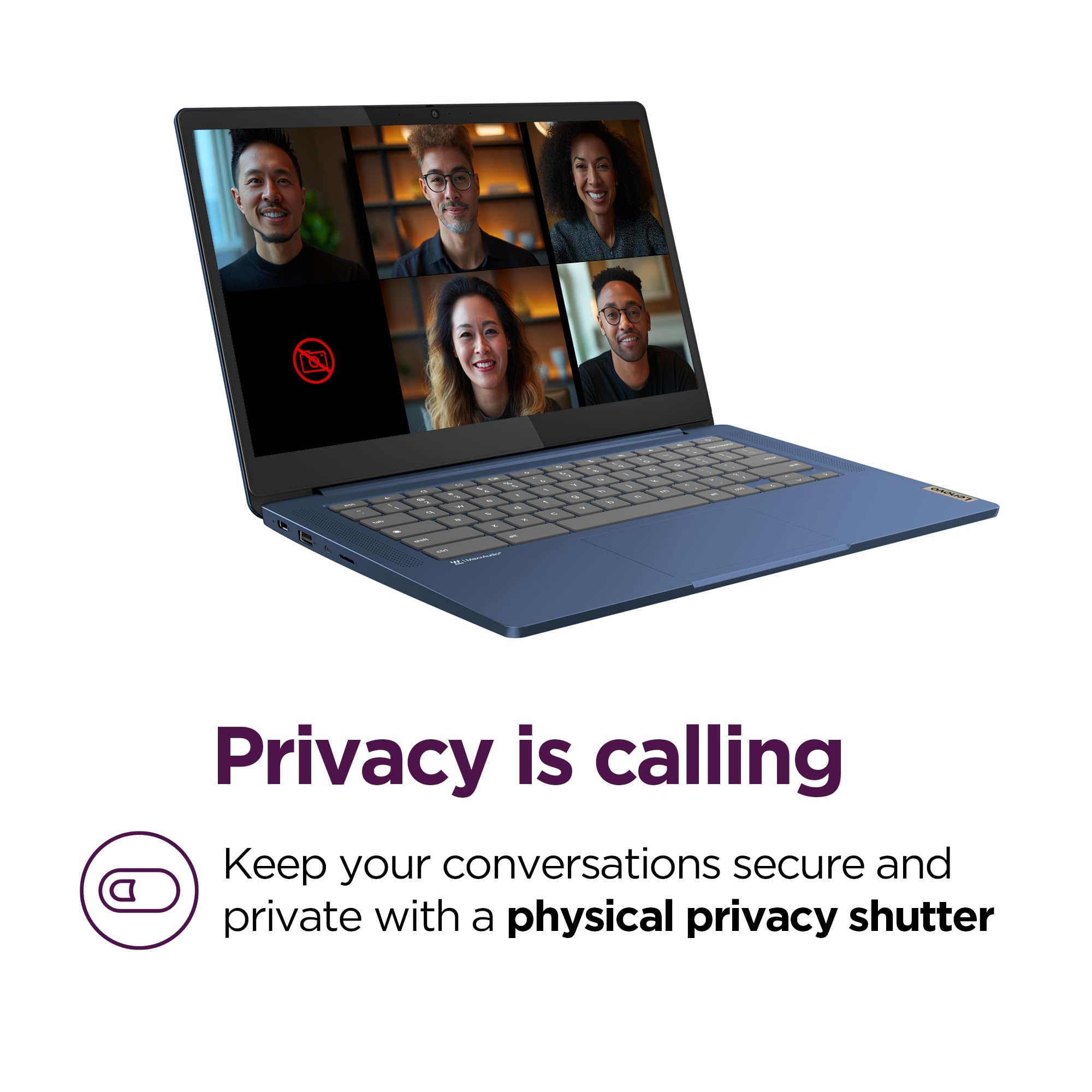 Lenovo Ideapad Slim 3 Chromebook - 2024 - Lightweight Laptop - Waves Maxxaudio Speakers - 14 Hd Display - Hd 720P Camera - 4Gb M