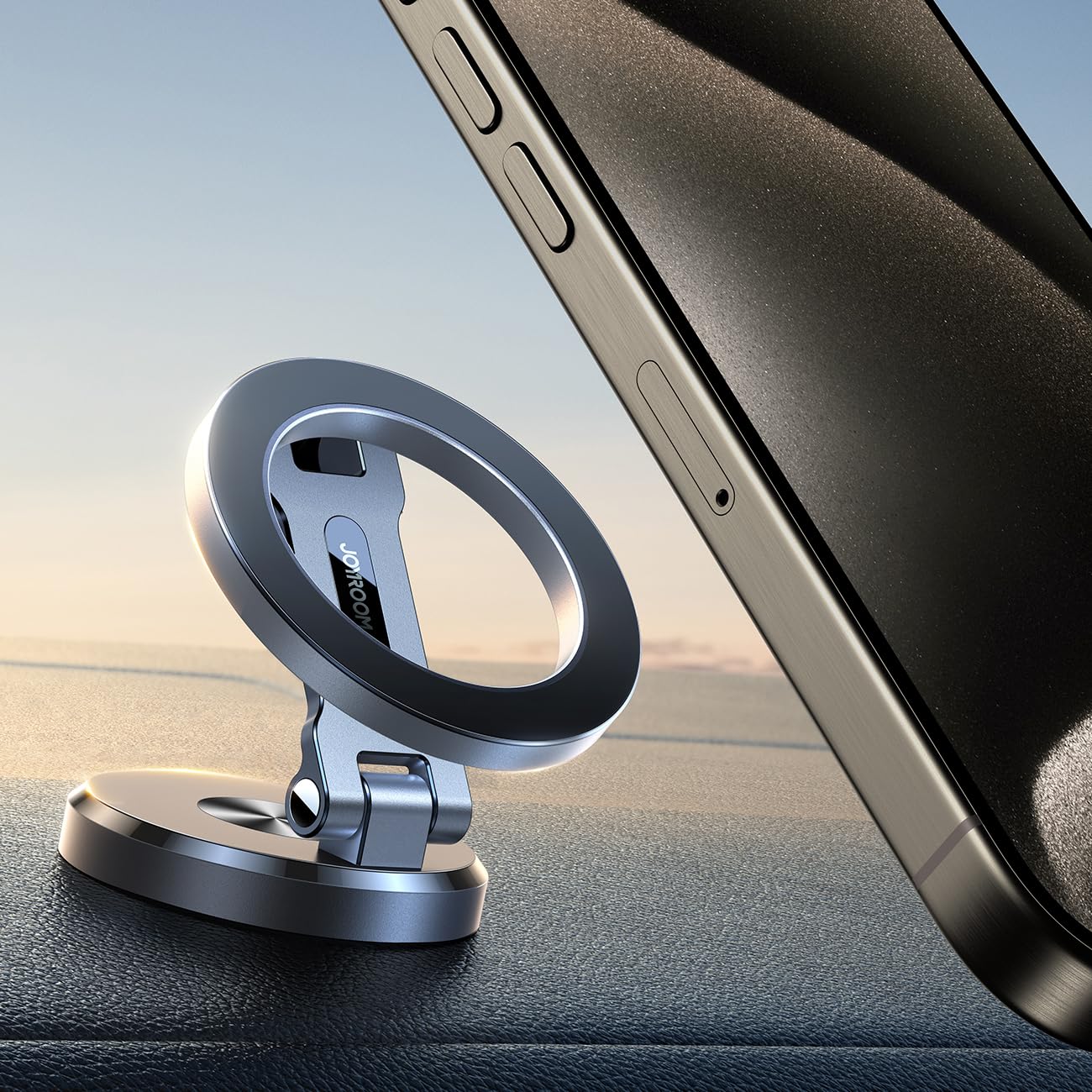 Joyroom For Magsafe Car Mount, All Metal Magnetic Phone Holder For Car, Strong Magnets Iphone Car Mount Hands Free Phone Holders