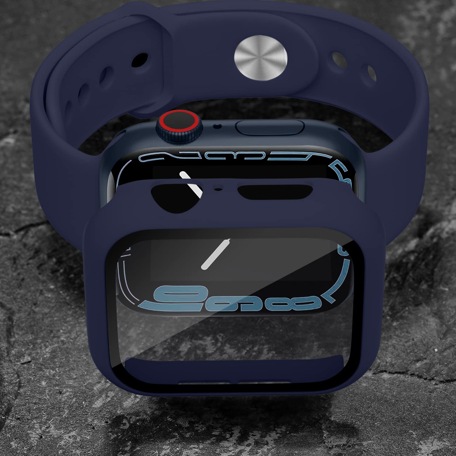 Charlam Compatible With Apple Watch Screen Protector 45Mm Series 9 8 7 Iwatch Case,3 Pack Full Protective Ultra Thin Hard Pc Bum