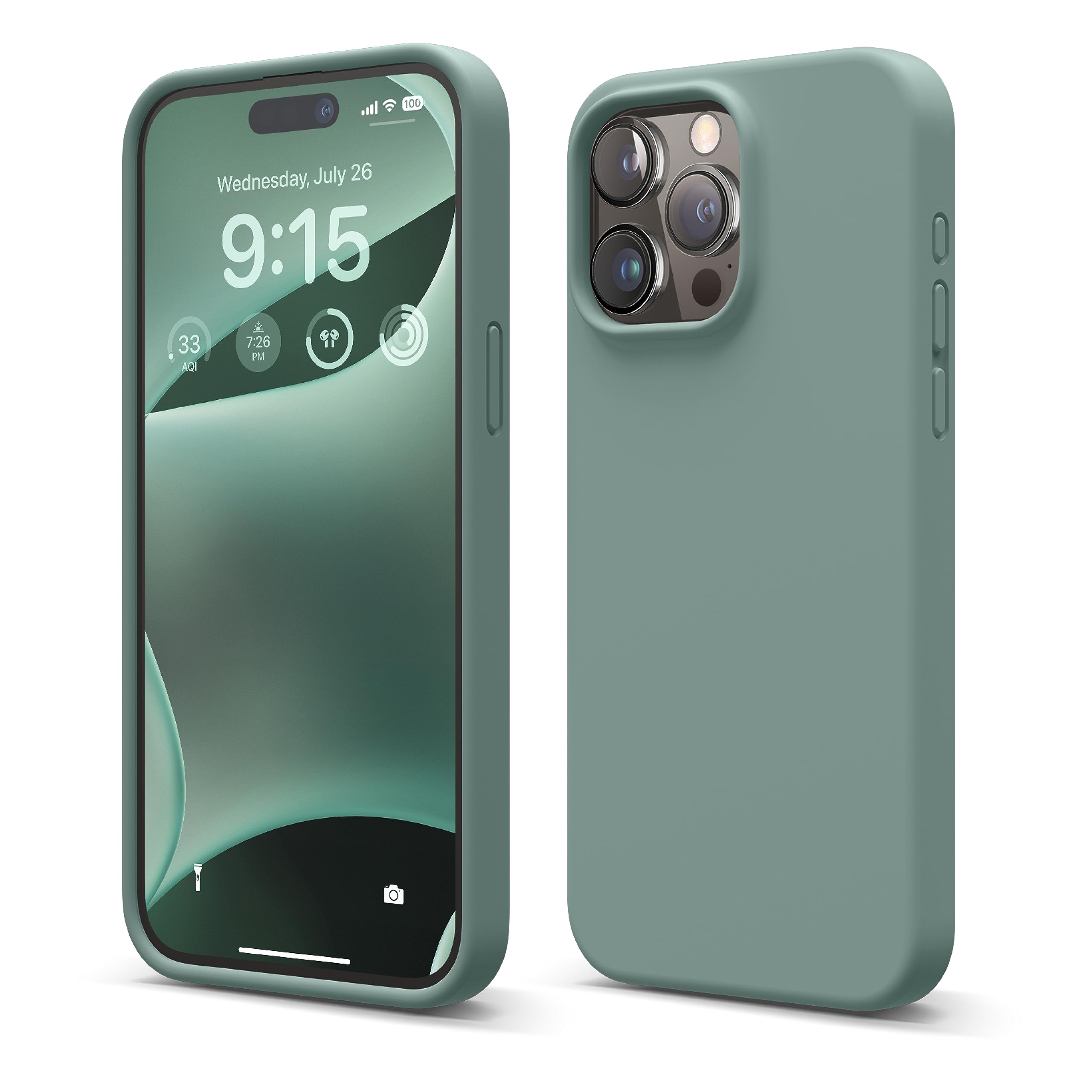 Elago Liquid Silicone Case Compatible With Iphone 15 Pro Max, Premium Quality, Full Body Protection Case [4 Layer Shockproof Str