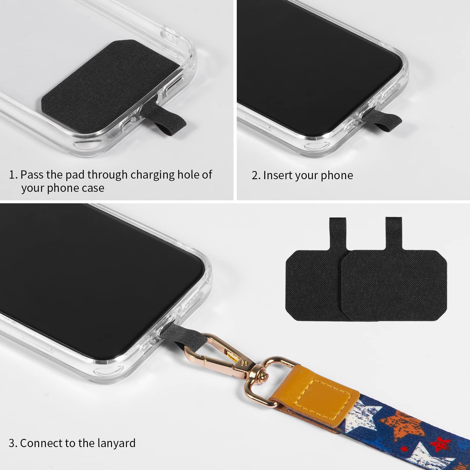 Dutyway Phone Lanyards, Wrist Lanyards For Keys, Adjustable Shoulder Neck Strap,Universal Crossbody Cell Phone Lanyard For Iphon