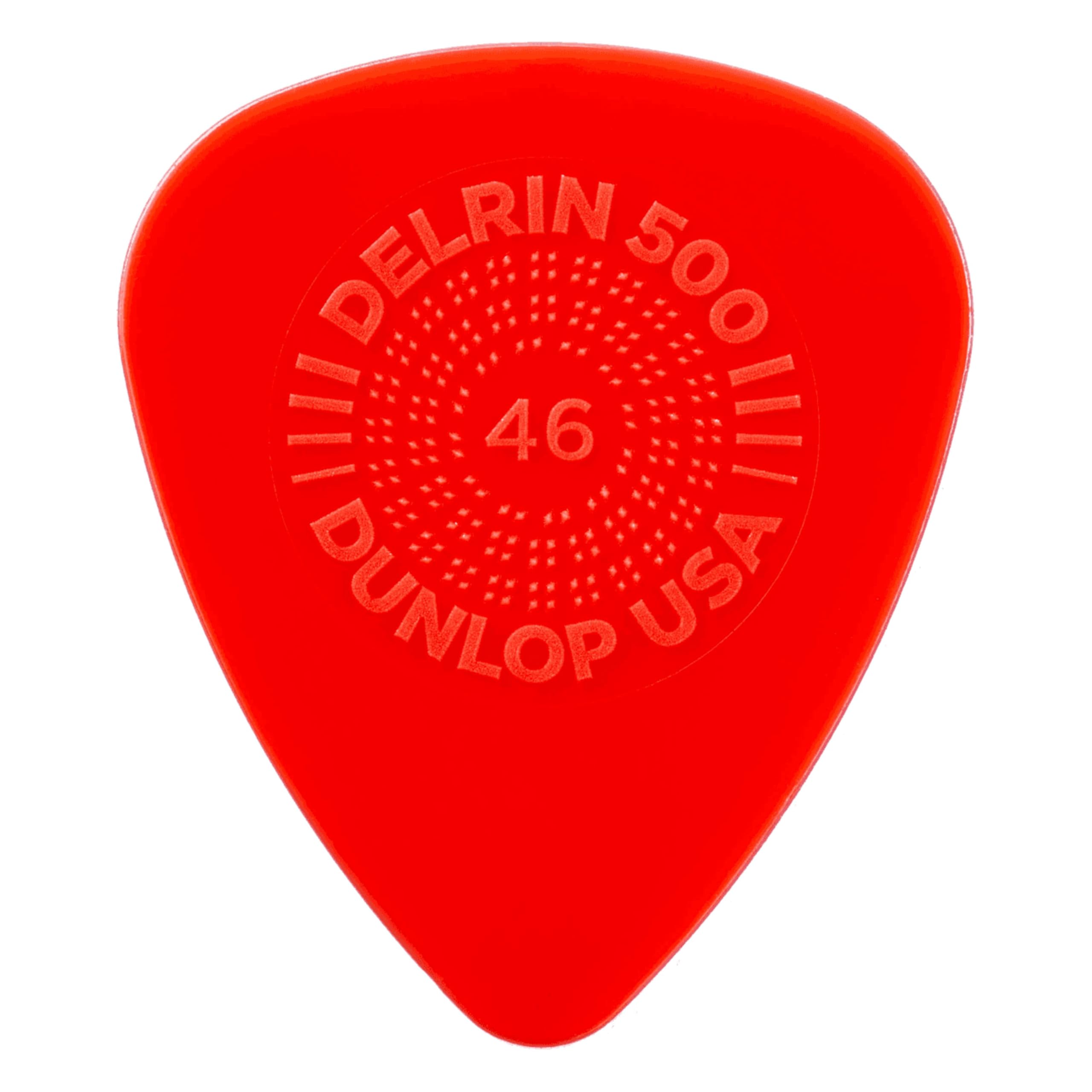 Jim Dunlop Delrin 500 Prime Grip .46Mm Guitar Picks (450P.46)
