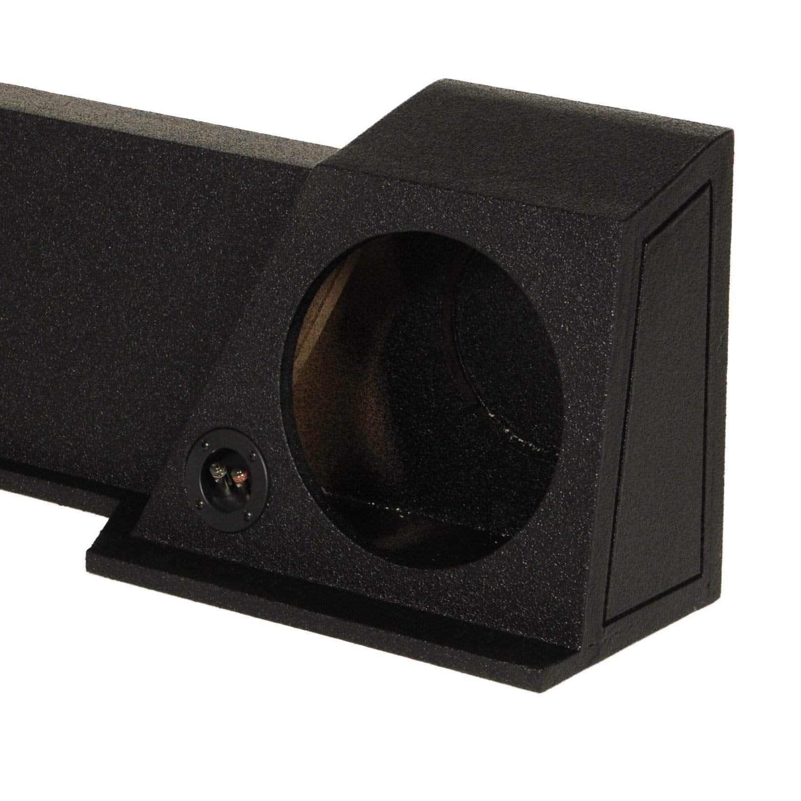 Qpower 2 Hole 10 Inch Enclosure For Gmc Chevy 2007 2013 Xcab High Transmission