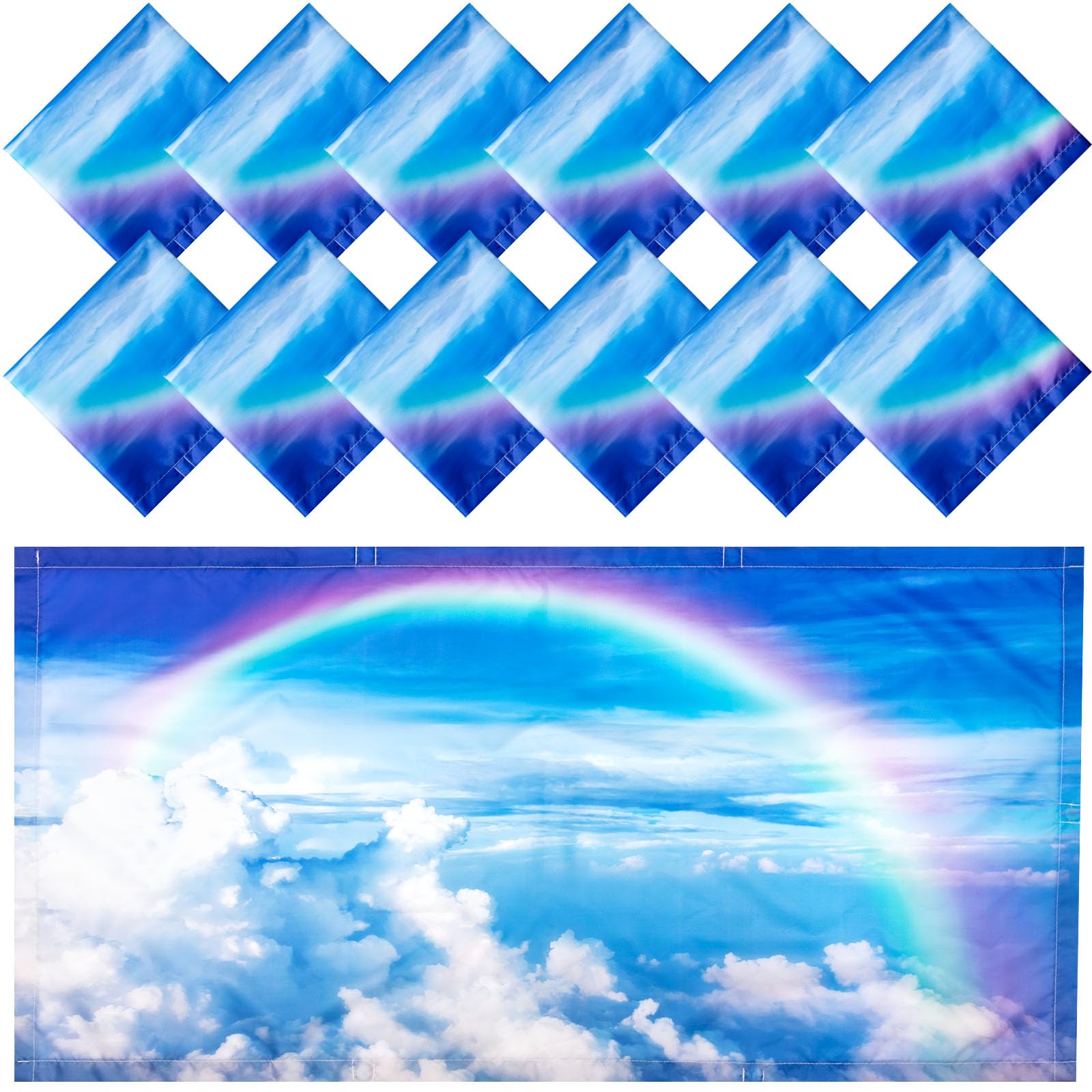 Hortsun 12 Pcs Fluorescent Light Covers Bulk, 4 x 2 ft Magnetic Fluorescent Drop Ceiling Lighting Covers Light Filter Shade for 