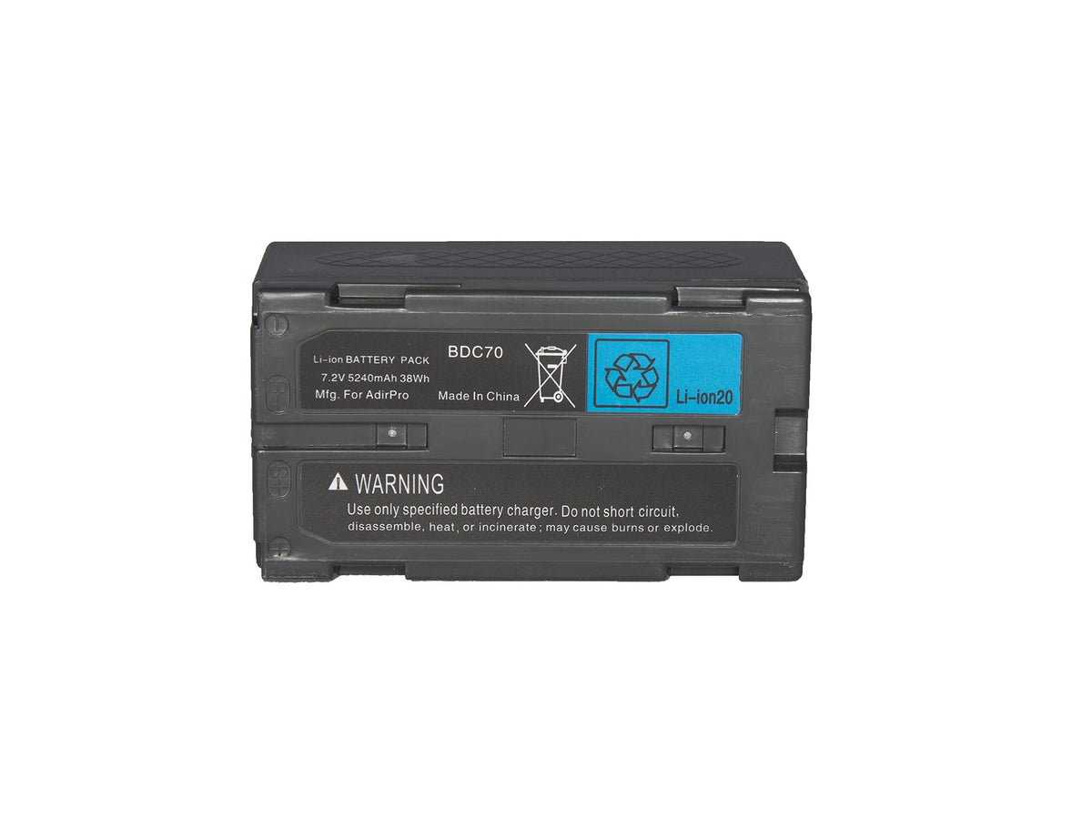 Adirpro Bdc70   Bdc58   Bt 70 Li Ion Battery For Topcon & Sokkia Total Stations, Robotic Total Stations And Gnss Receivers