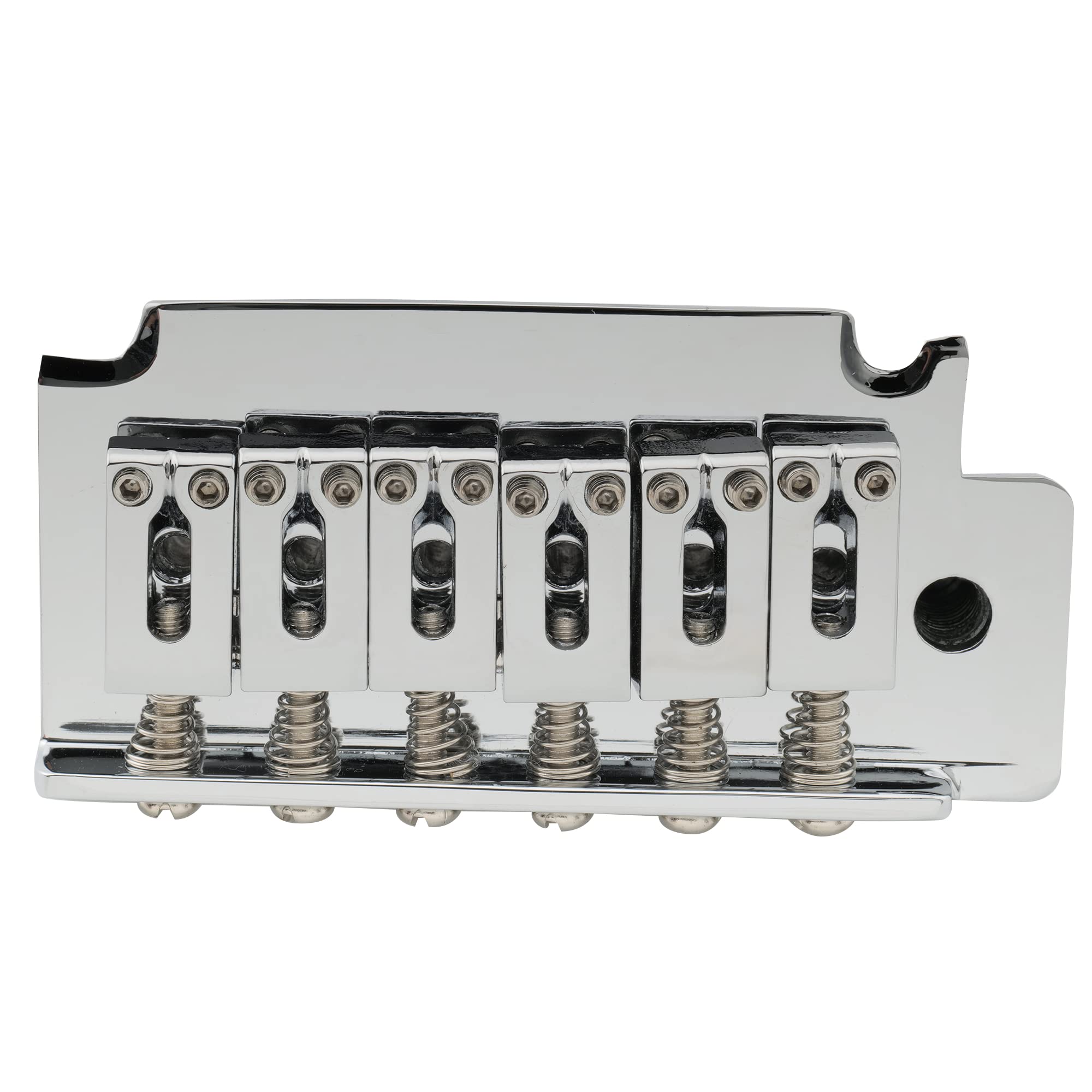 Musiclily Pro 52.5Mm 2 Point Guitar Tremolo Bridge 36Mm Short Zinc Block For Import Squier Strat Electric Guitar, Chrome