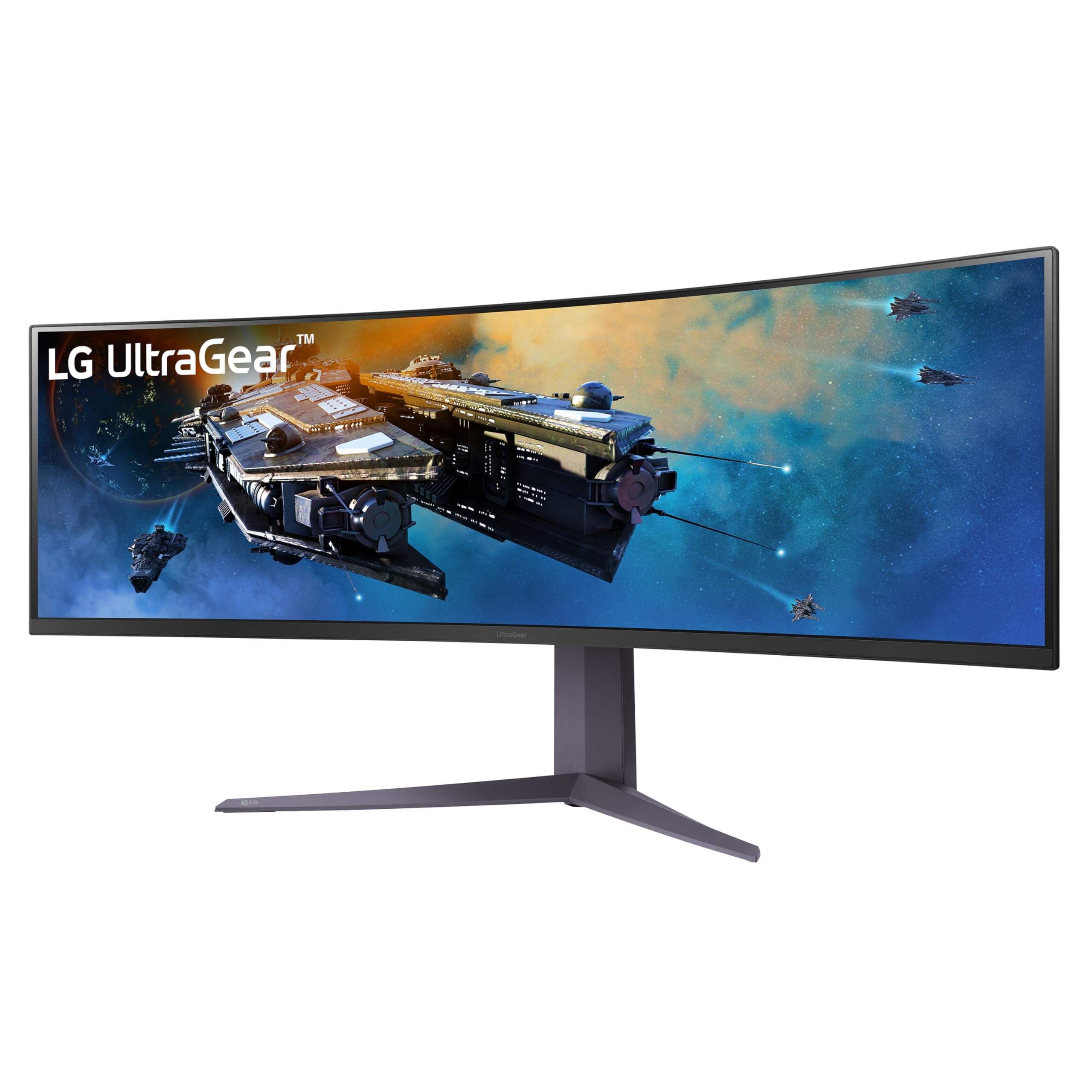 Lg 45Gr75Dc B 45 Inch Ultragear Curved Gaming Monitor, Dual Qhd 1Ms, 200Hz, 32:9, Vesa Displayhdr 600 With Dci P3 95%, Amd Frees