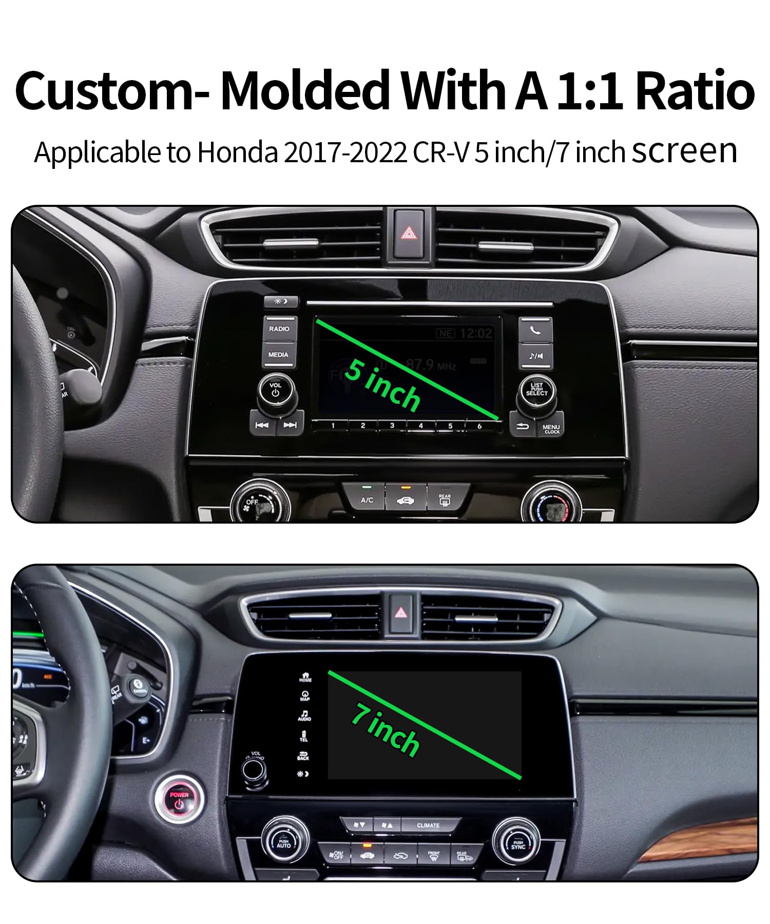 Maserweller Car Phone Holder For Honda Crv Cr-V 2017-2022 Accessories Screen Fixed Clip, 360 Rotation Phone Mount Compatible Wit