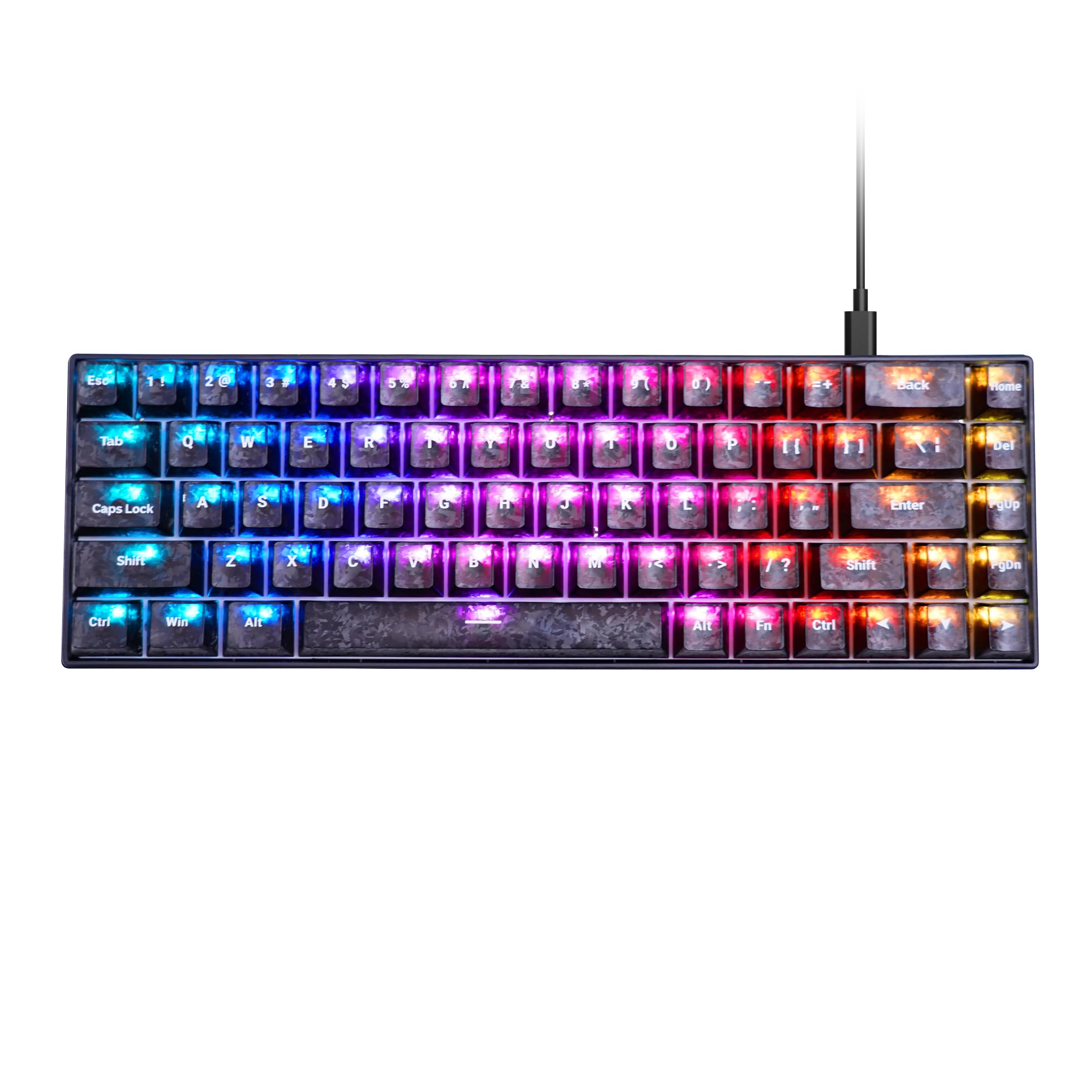 MageGee Portable 60% Mechanical Gaming Keyboard, MKBox RGB Backlit Compact 68 Keys Mini Wired Office Keyboard with Red Switch f