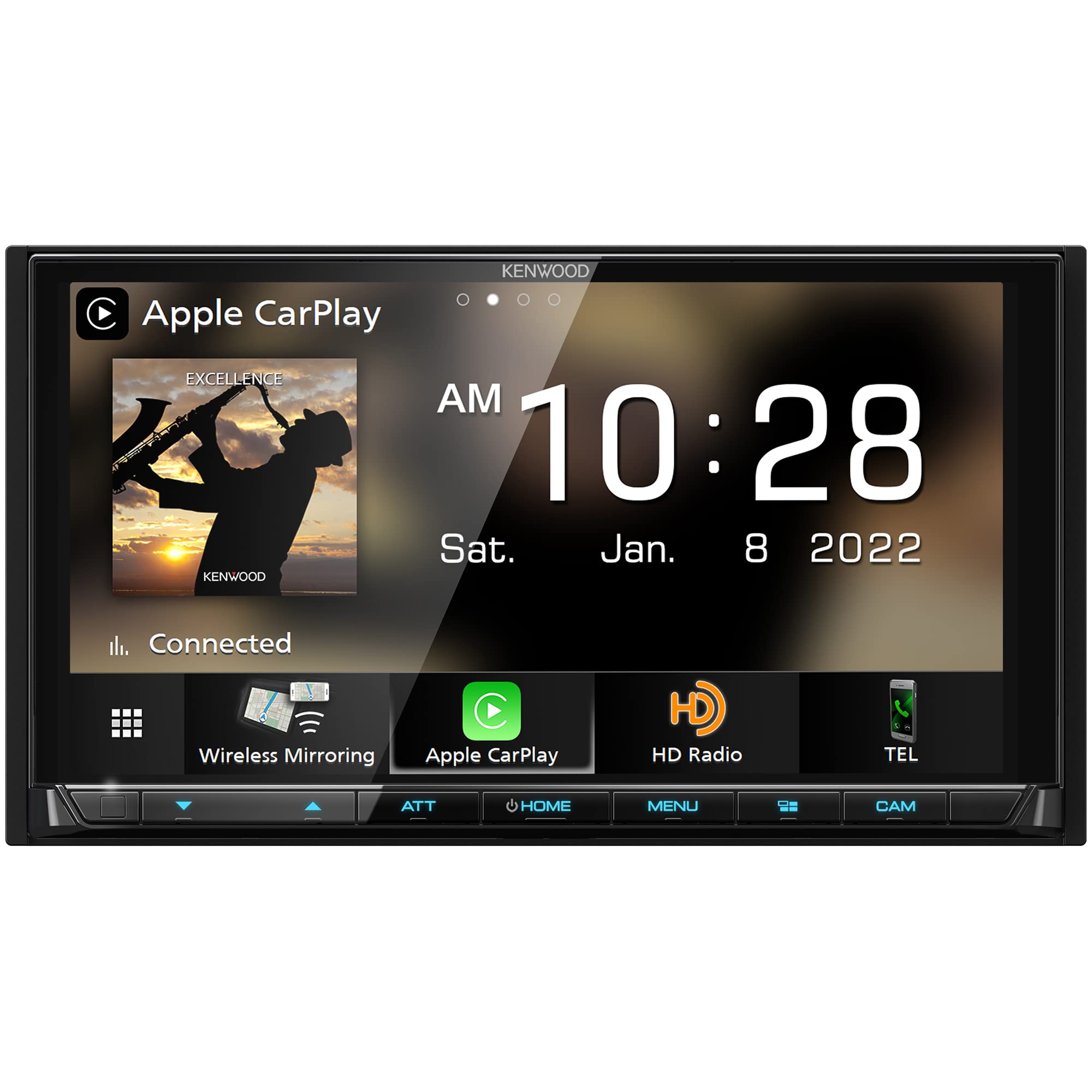 Kenwood Dmx958Xr Excelon Reference 6.8'' Full Hd Capacitive Touchscreen Car Stereo Receiver, Wireless Apple Carplay/Android Auto