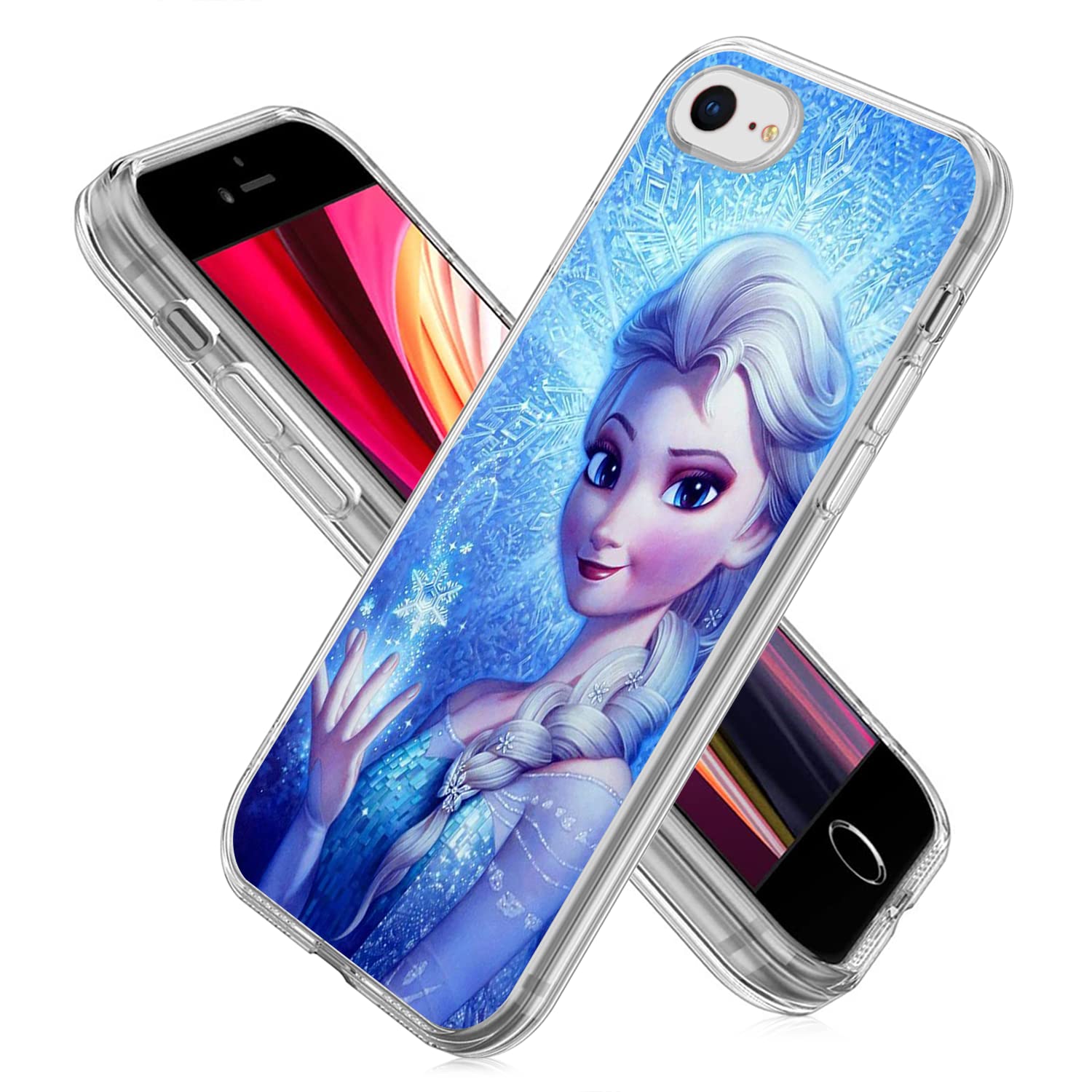 Smaige Frozen Case For Apple Iphone 8 Iphone 7 Iphone Se 2020 Se 2022, Shock Absorption Bumper Cover, Anti Scratch Cute Pretty C