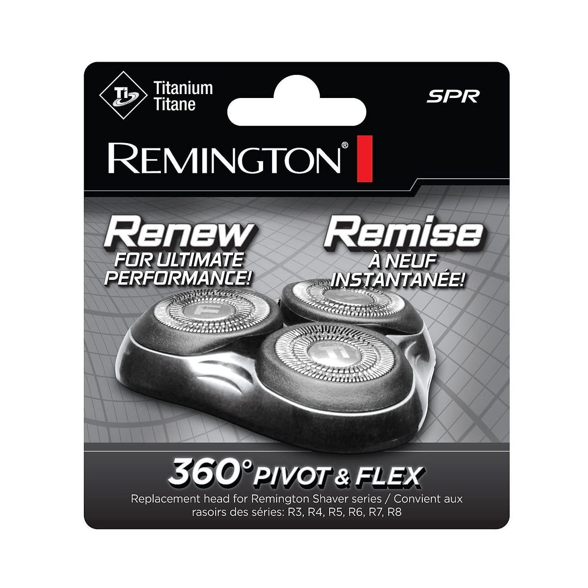 Remington Sprcdn Universal Rotary Replacement Shaver Head, Black ...