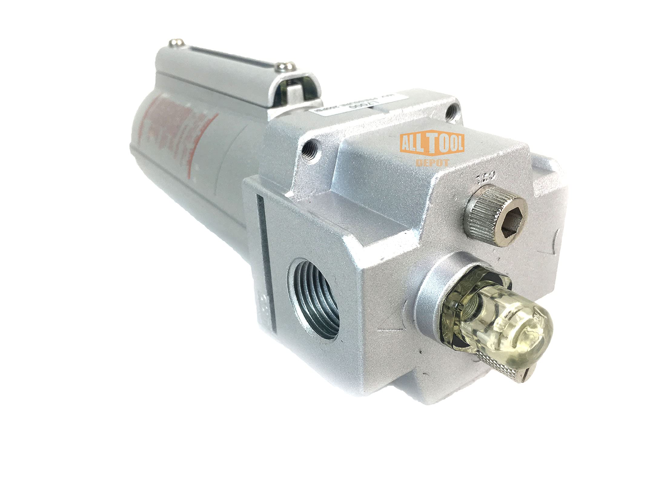 1/2    Npt Heavy Duty Lubricator Oiler For Compressed Air Lubricate Pneumatic Air Tools, Metal Bowl With Visible Sight Glass, 22