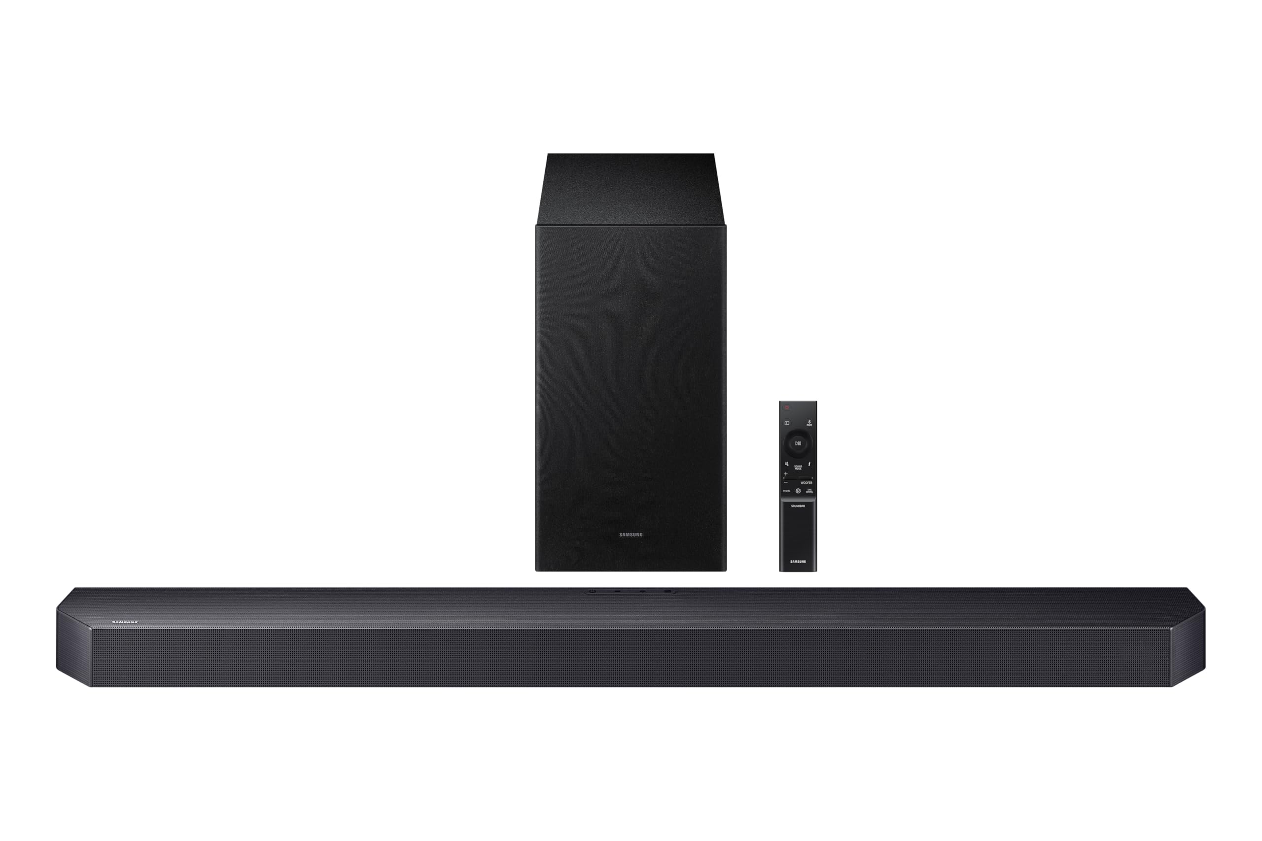 SAMSUNG Q-Series Soundbar HW Q600F 3.1.2 ch Subwoofer (2025 Model) SpaceFit Sound Pro, Q-Symphony, Adaptive Sound