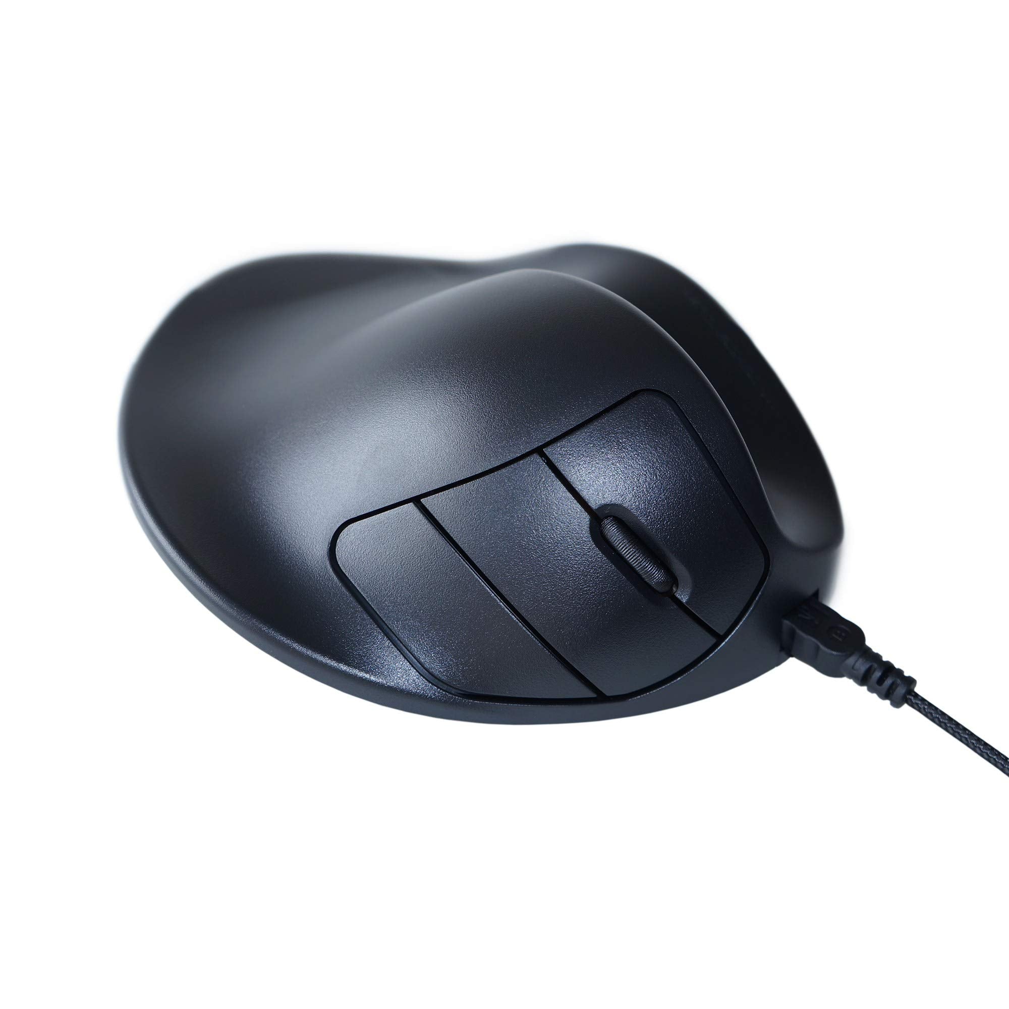Hippus S2Wb Lc Wired Light Click Handshoe Mouse (Right Hand, Small, Black)