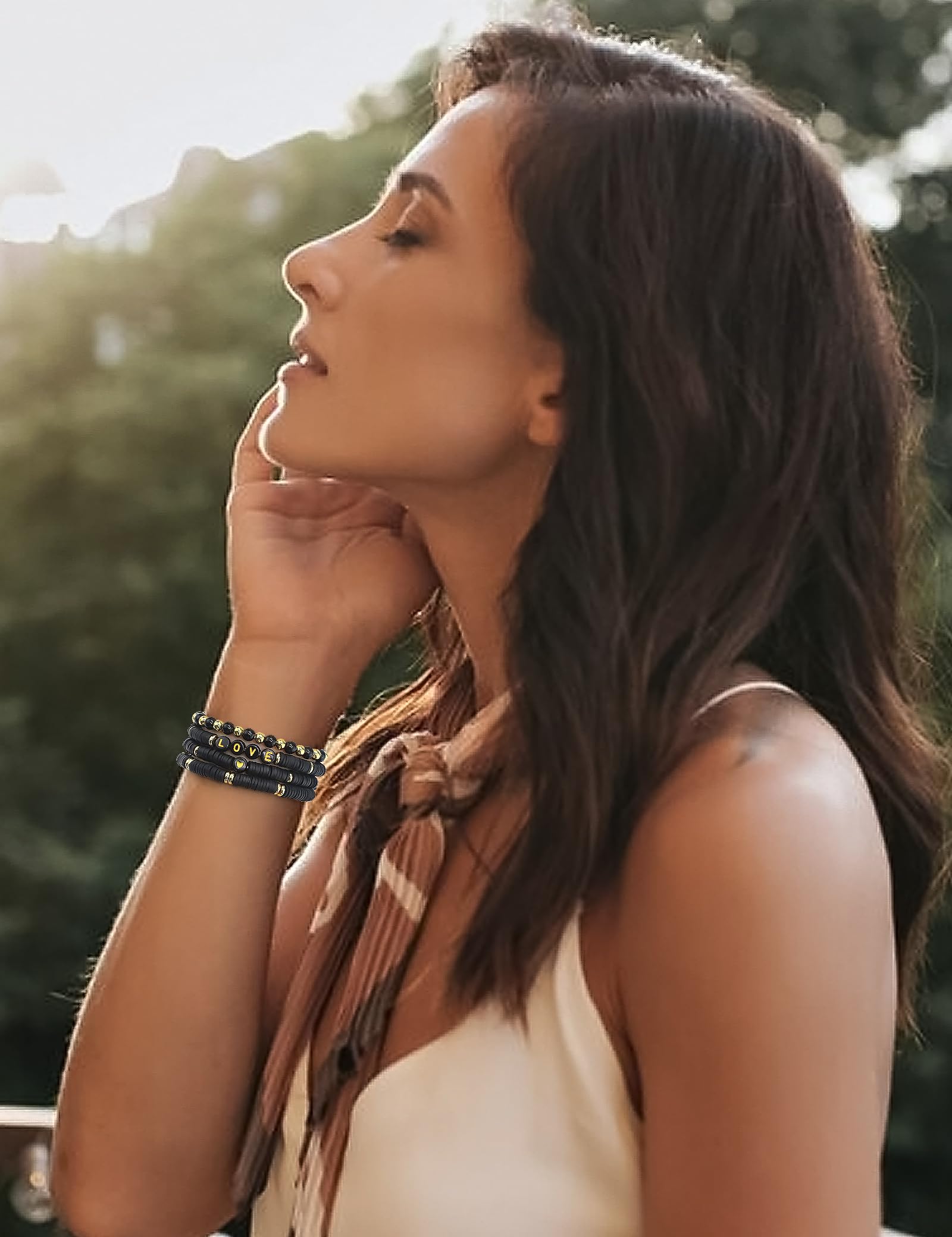 Jr.Dm Beaded Bracelet Compatible With Apple Watch 40Mm 38Mm 41Mm 44Mm 42Mm 45Mm 46Mm For Women, Cute Stretchy Gold Handmade Jewe