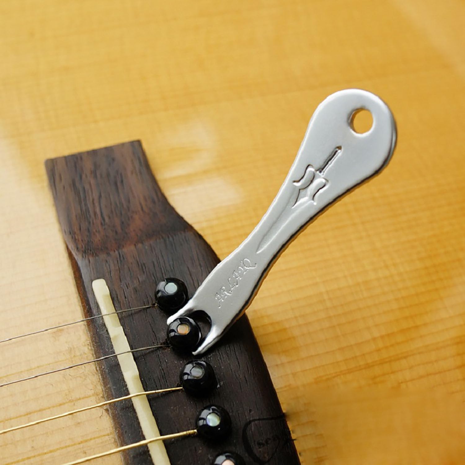 Yocimango Red Bronze Acoustic Guitar Bridge Pins Puller Peg Removers, Acoustic Guitar Bridge Pins Pullers   Strings Change, Inst