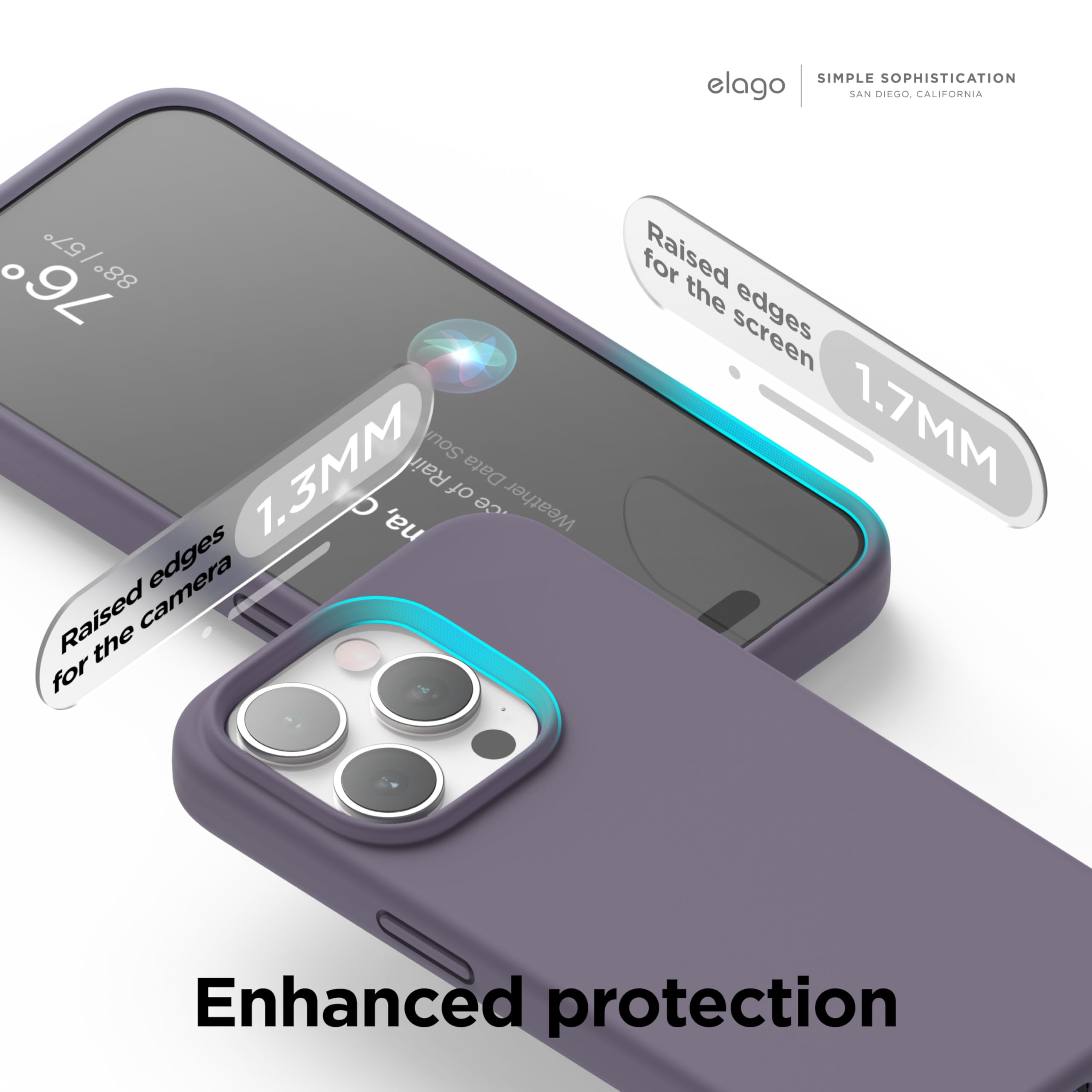 Elago Compatible With Iphone 15 Pro Max, Liquid Silicone Full Body Protective Case, Shockproof Soft Microfiber Lining Anti Scrat